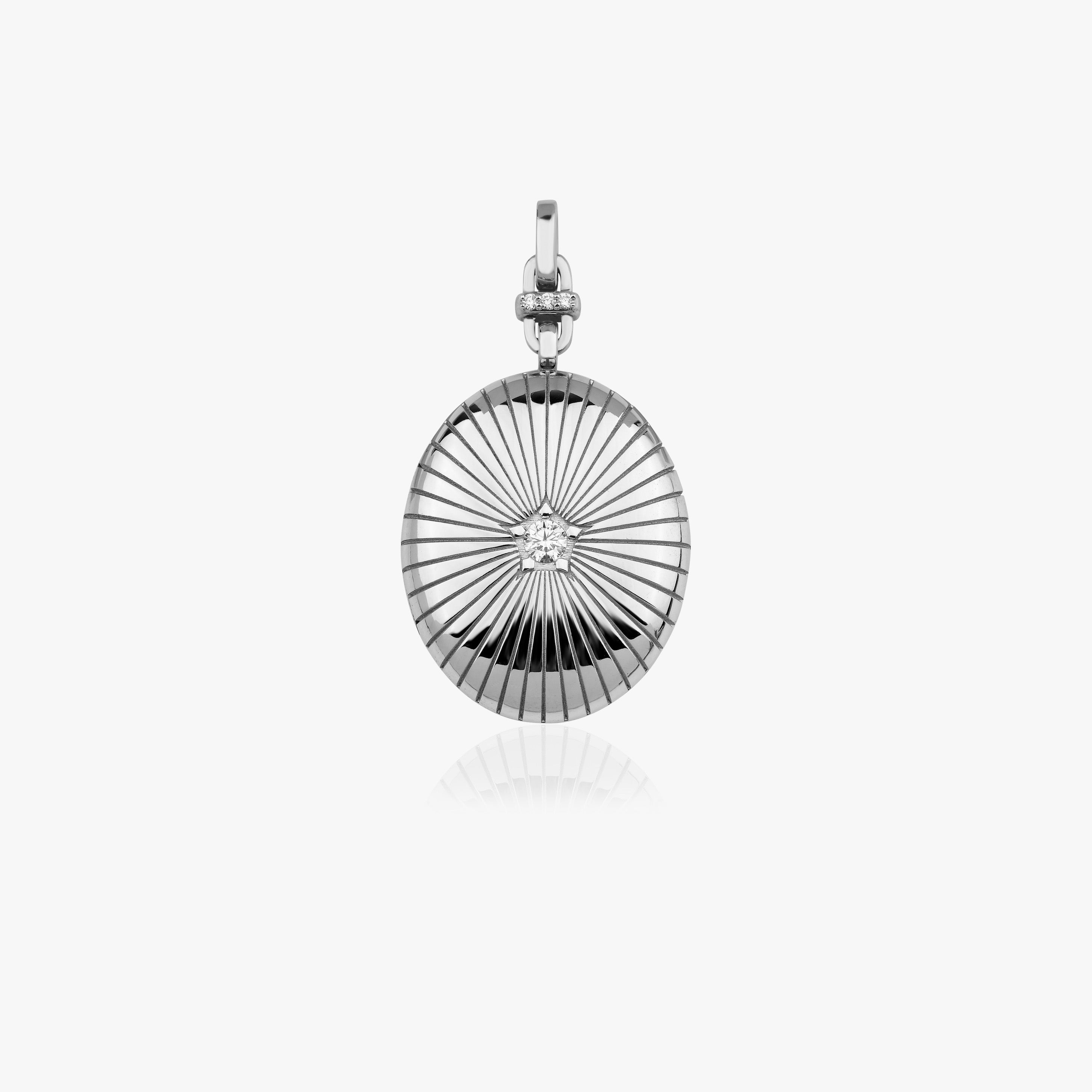 Diamond Star Locket Available in 14K and 18K Gold