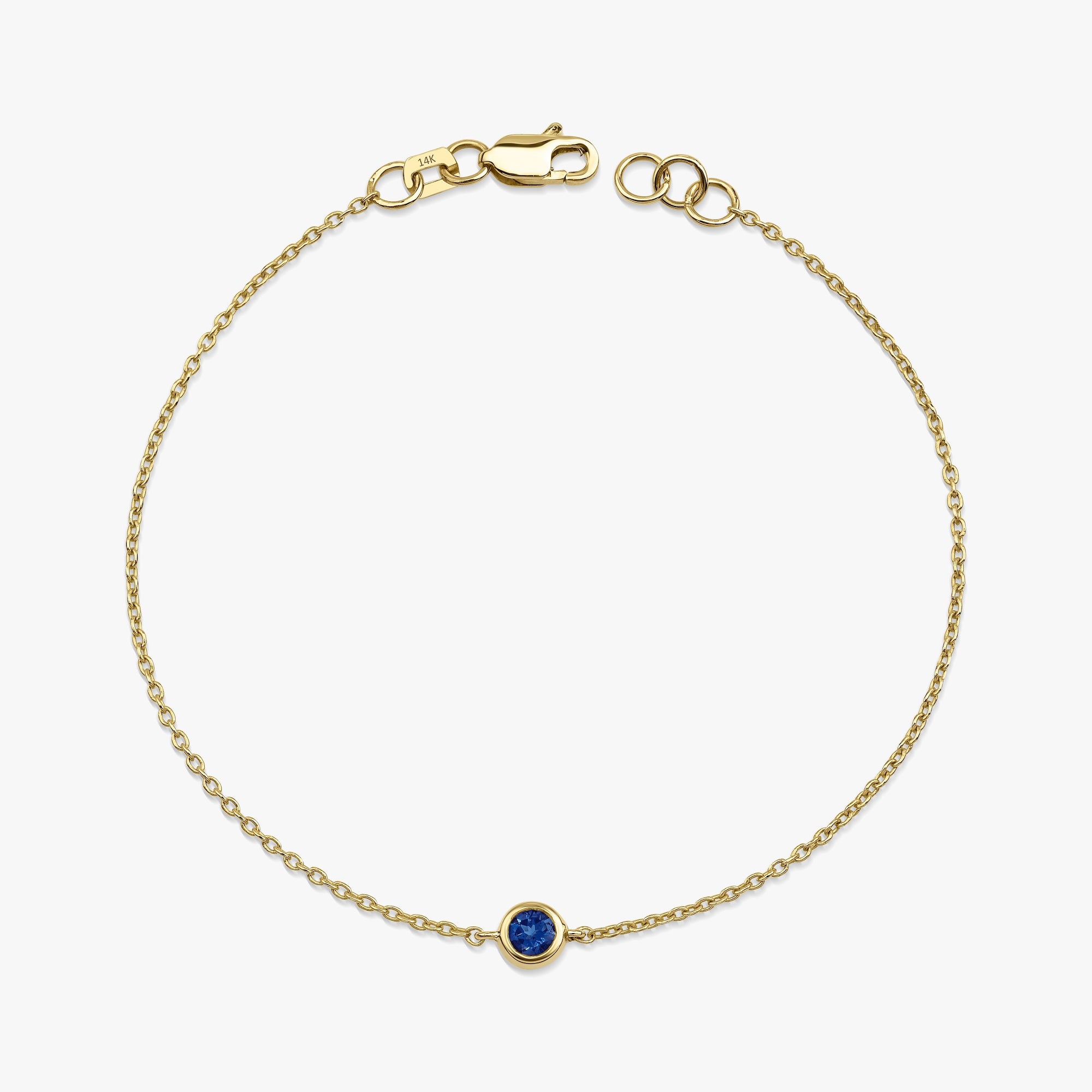 Blue Sapphire Bracelet Available in 14K and 18K Gold