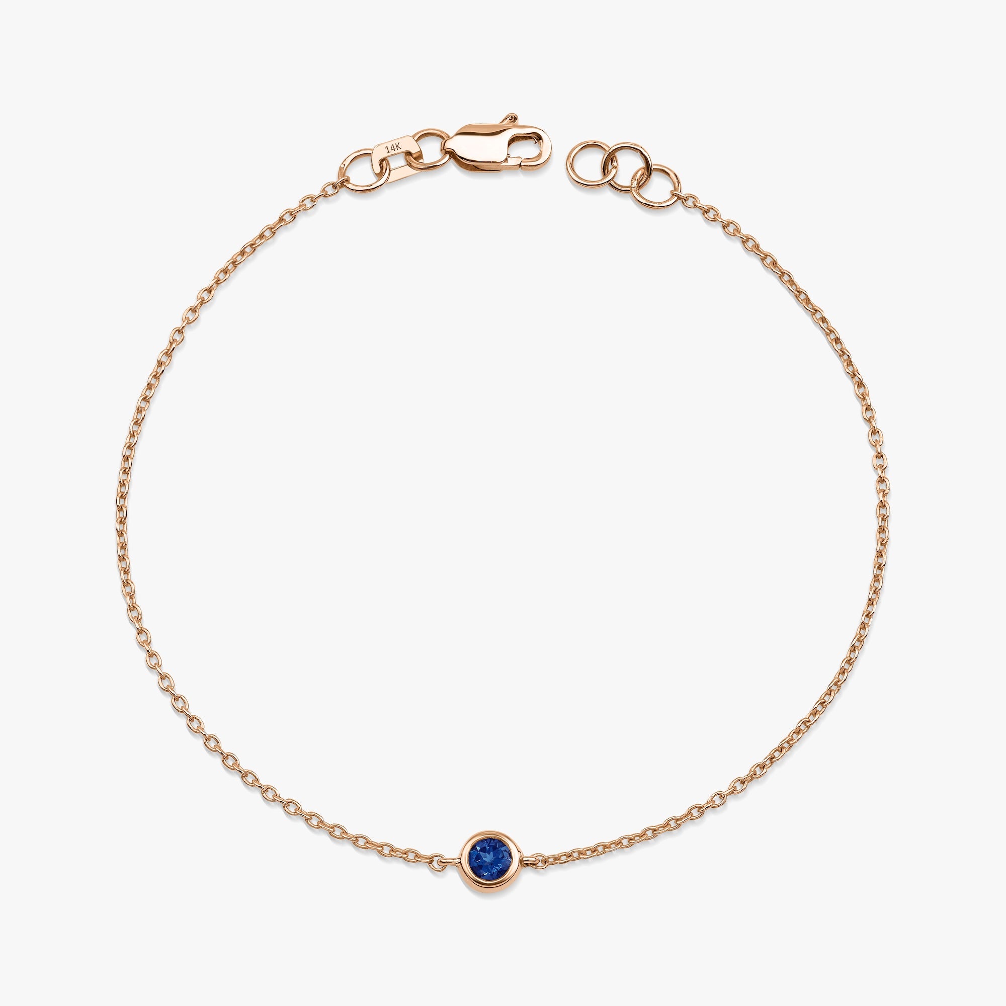 Blue Sapphire Bracelet Available in 14K and 18K Gold