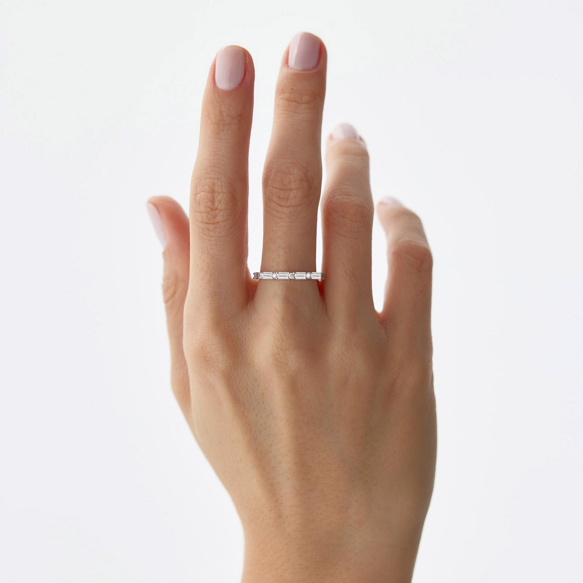 Diamond Half Eternity Ring in 14K Gold