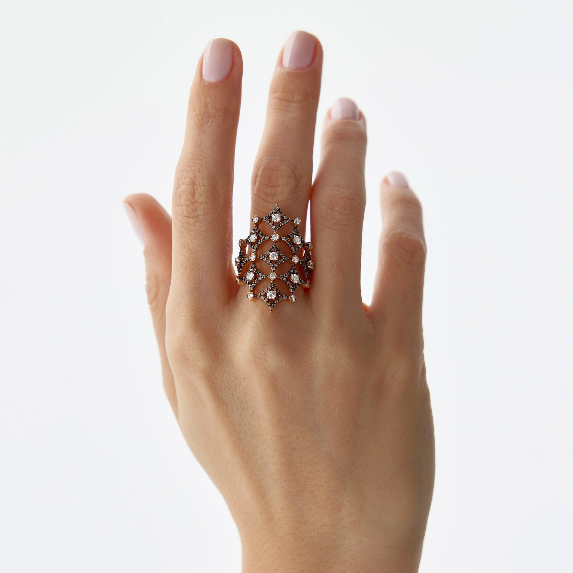 Chocolate Diamond Ring in 14K Gold / Dark Queen