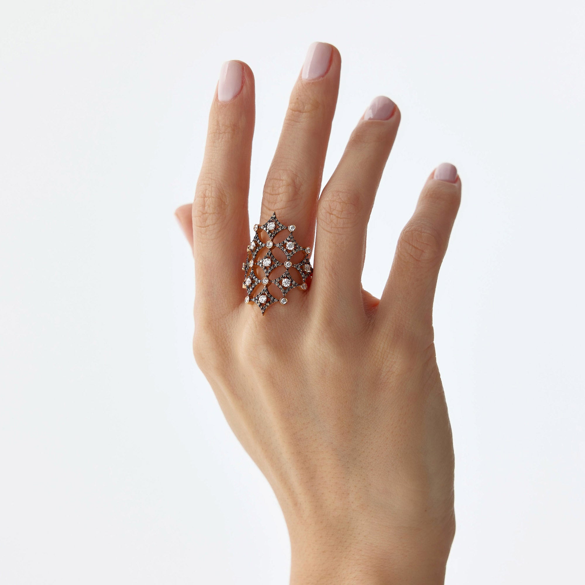 Chocolate Diamond Ring in 14K Gold / Dark Queen