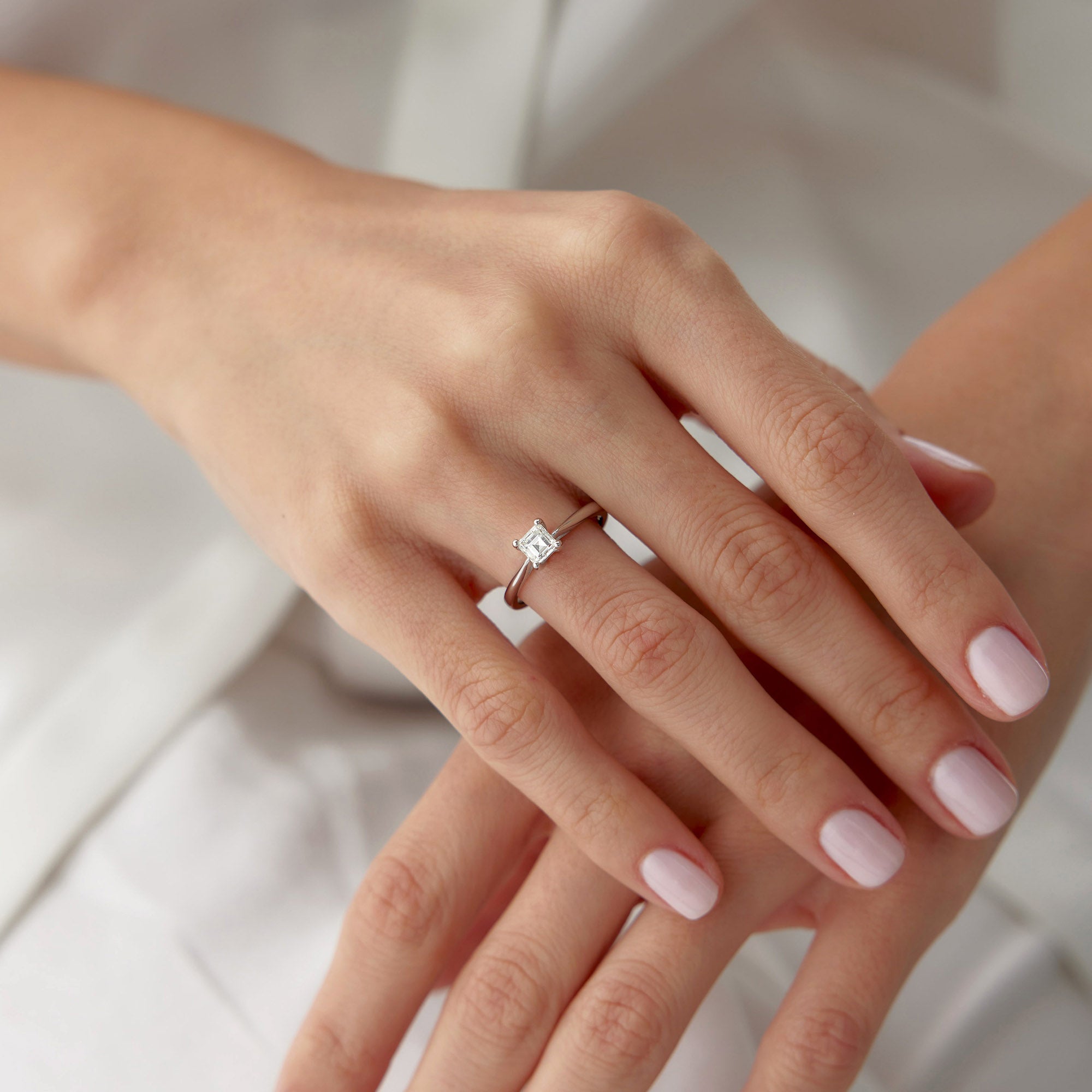 Princess Cut Solitaire Diamond Ring