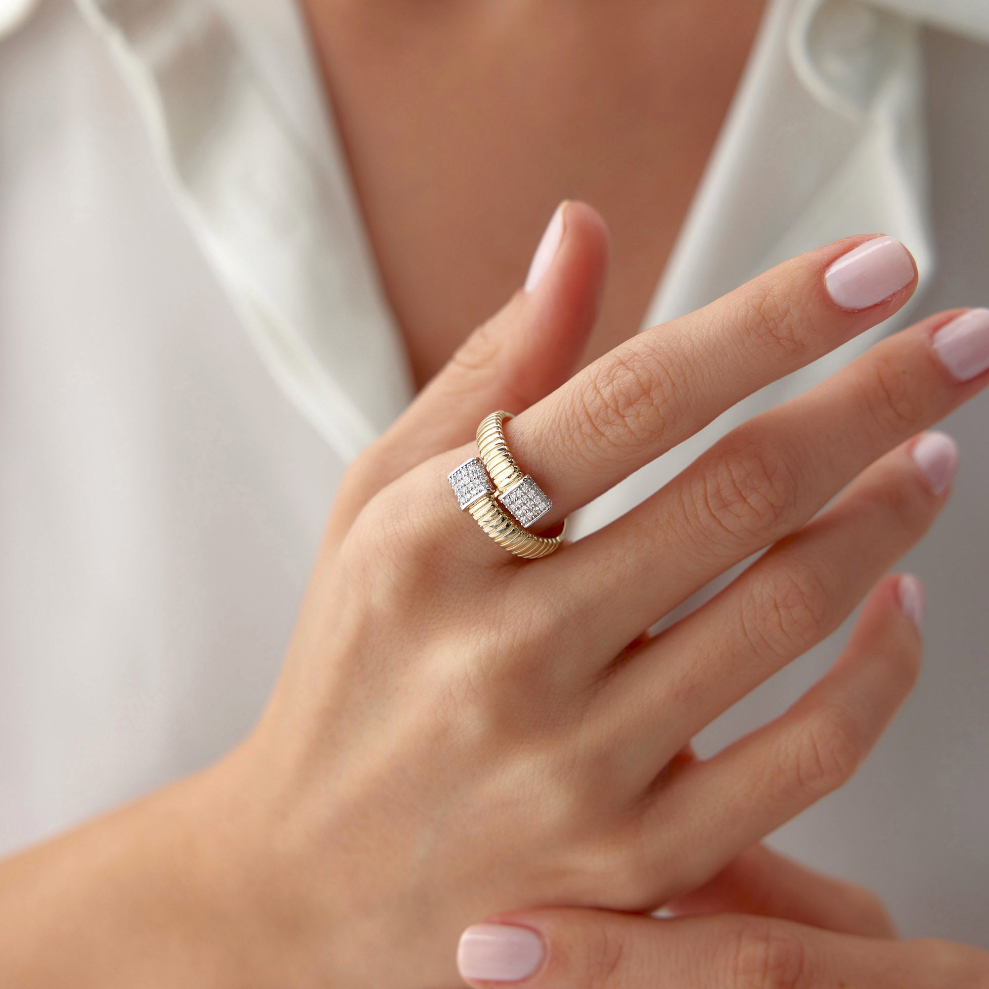 Pave Diamond Harmony Ring / Pave HARMONY