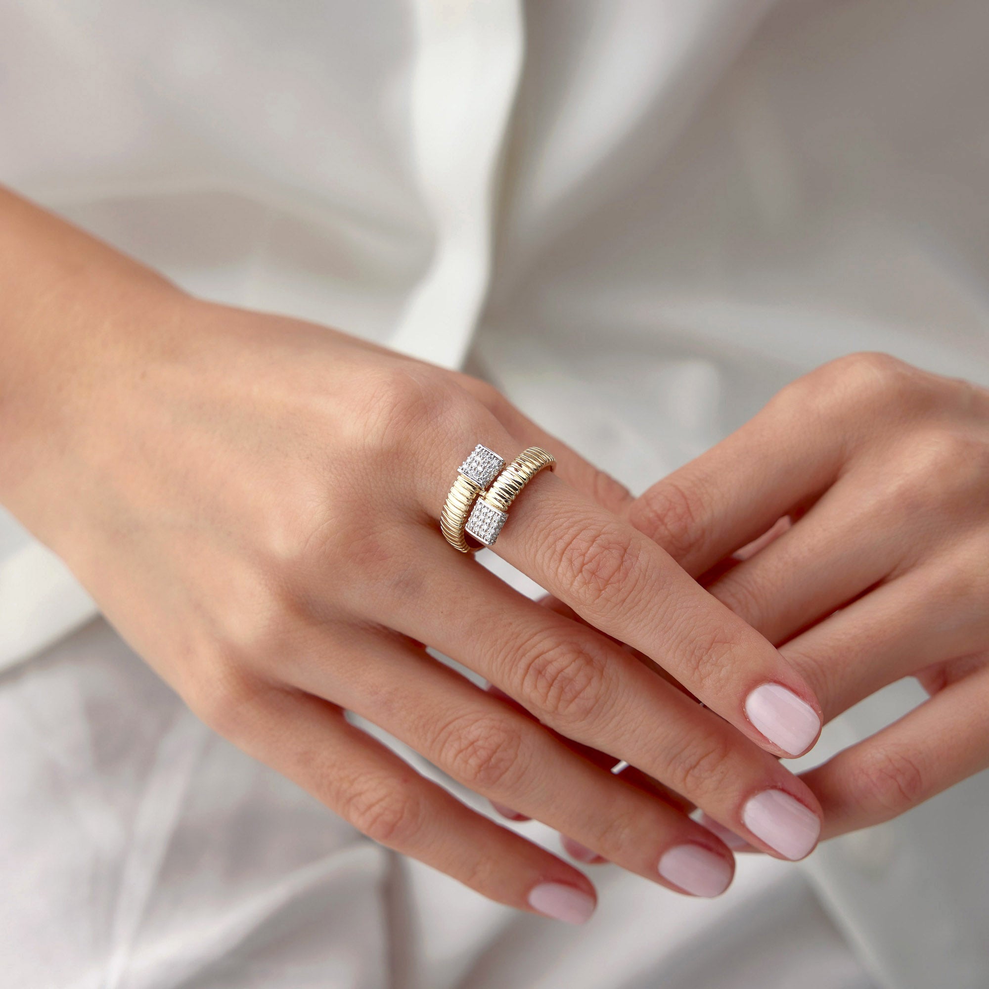 Pave Diamond Harmony Ring / Pave HARMONY