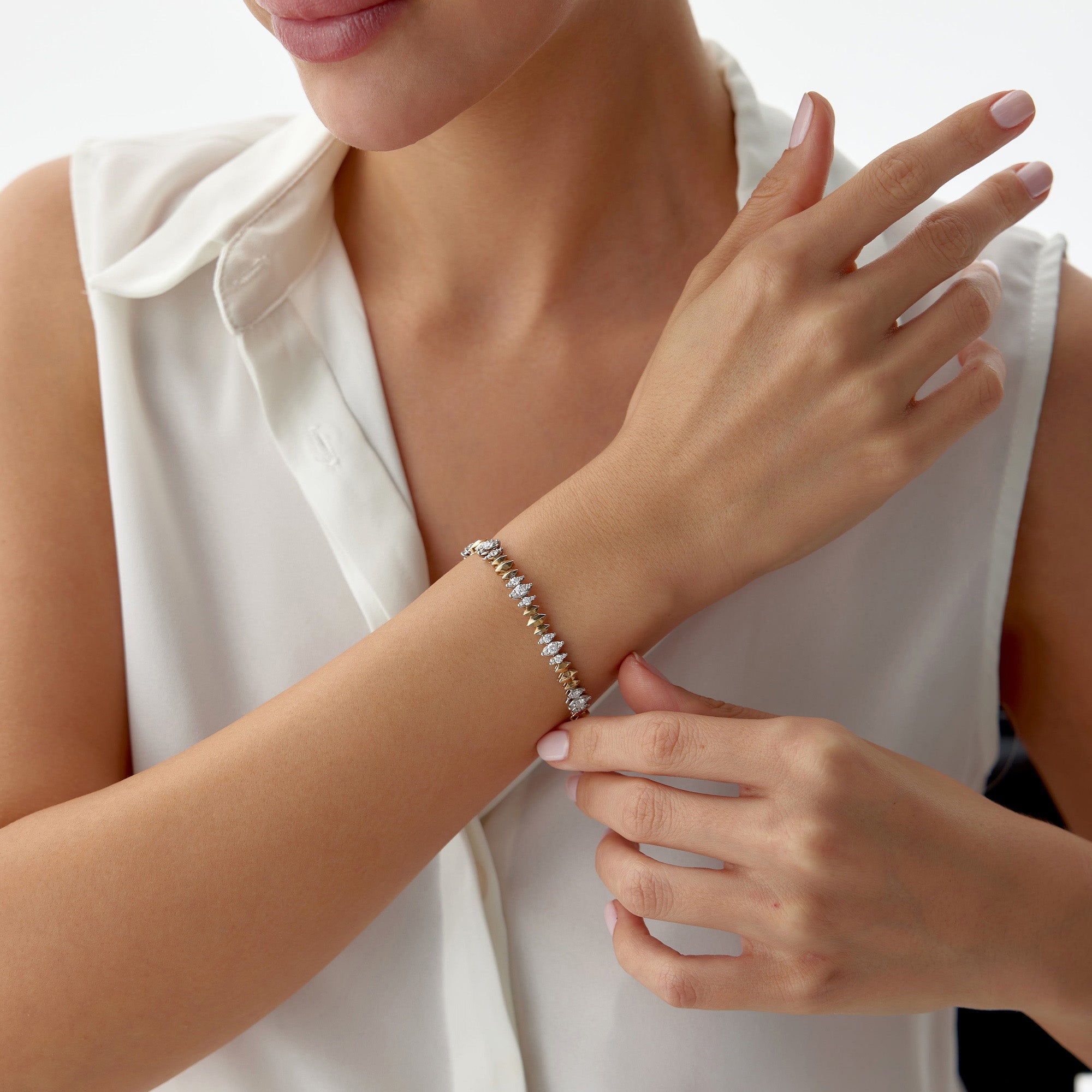 Diamond Spike Tennis Bracelet