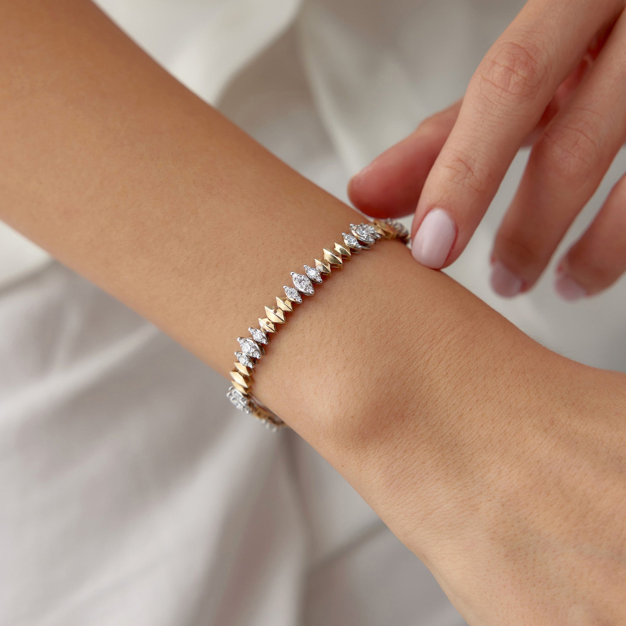 Diamond Spike Tennis Bracelet