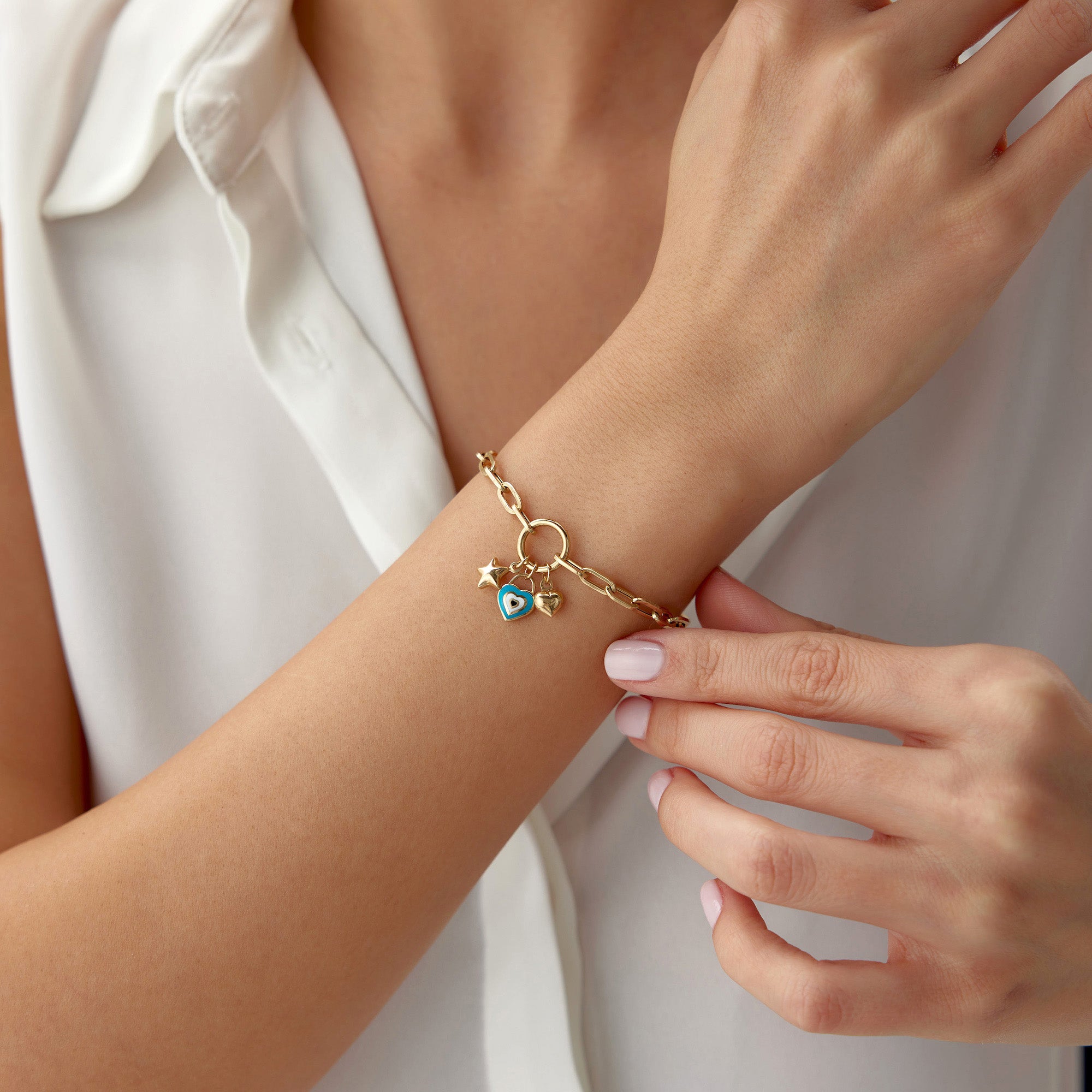 My Lovely Charms Bracelet in 14K Gold