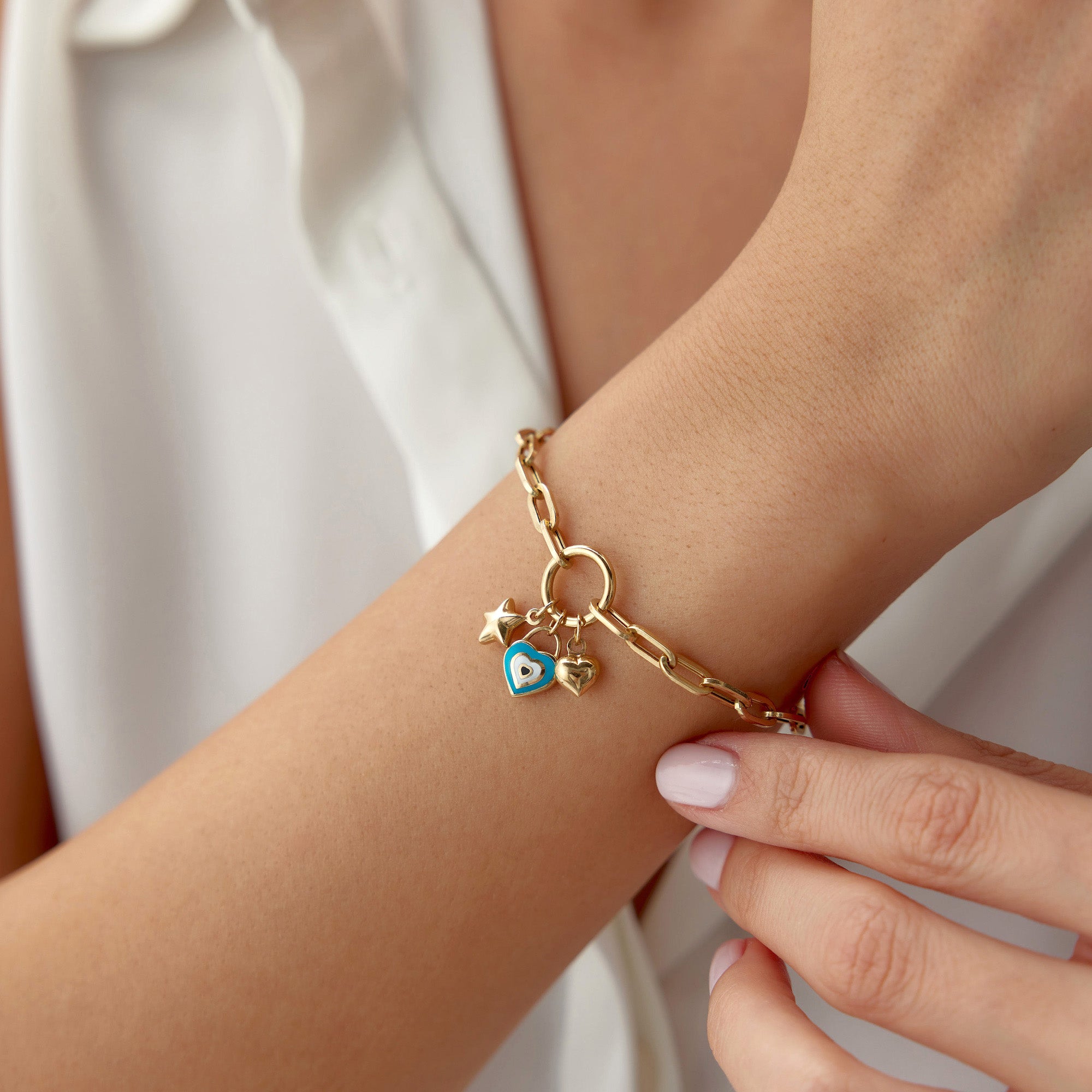 My Lovely Charms Bracelet in 14K Gold