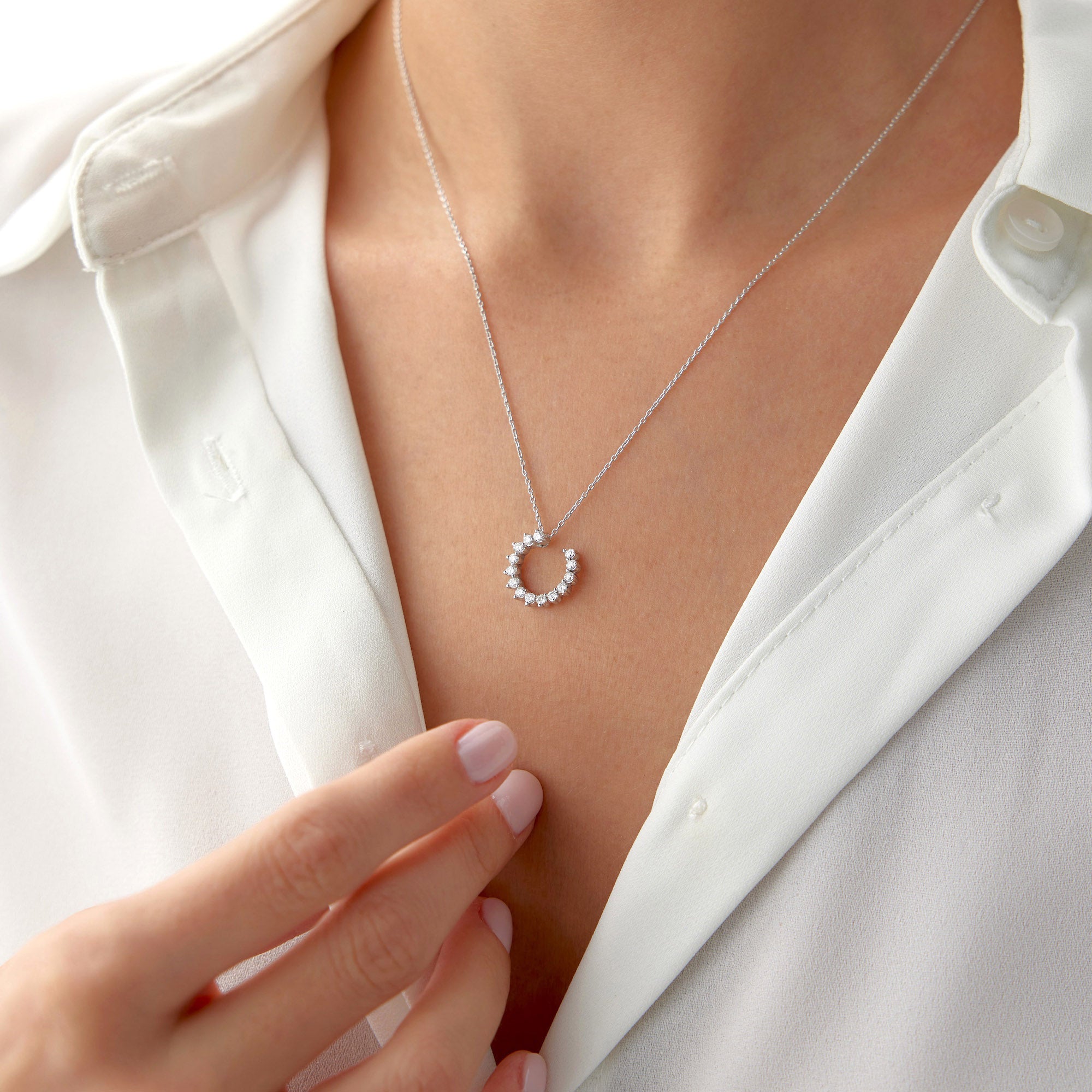 Diamond Eternal Winter Sun Necklace