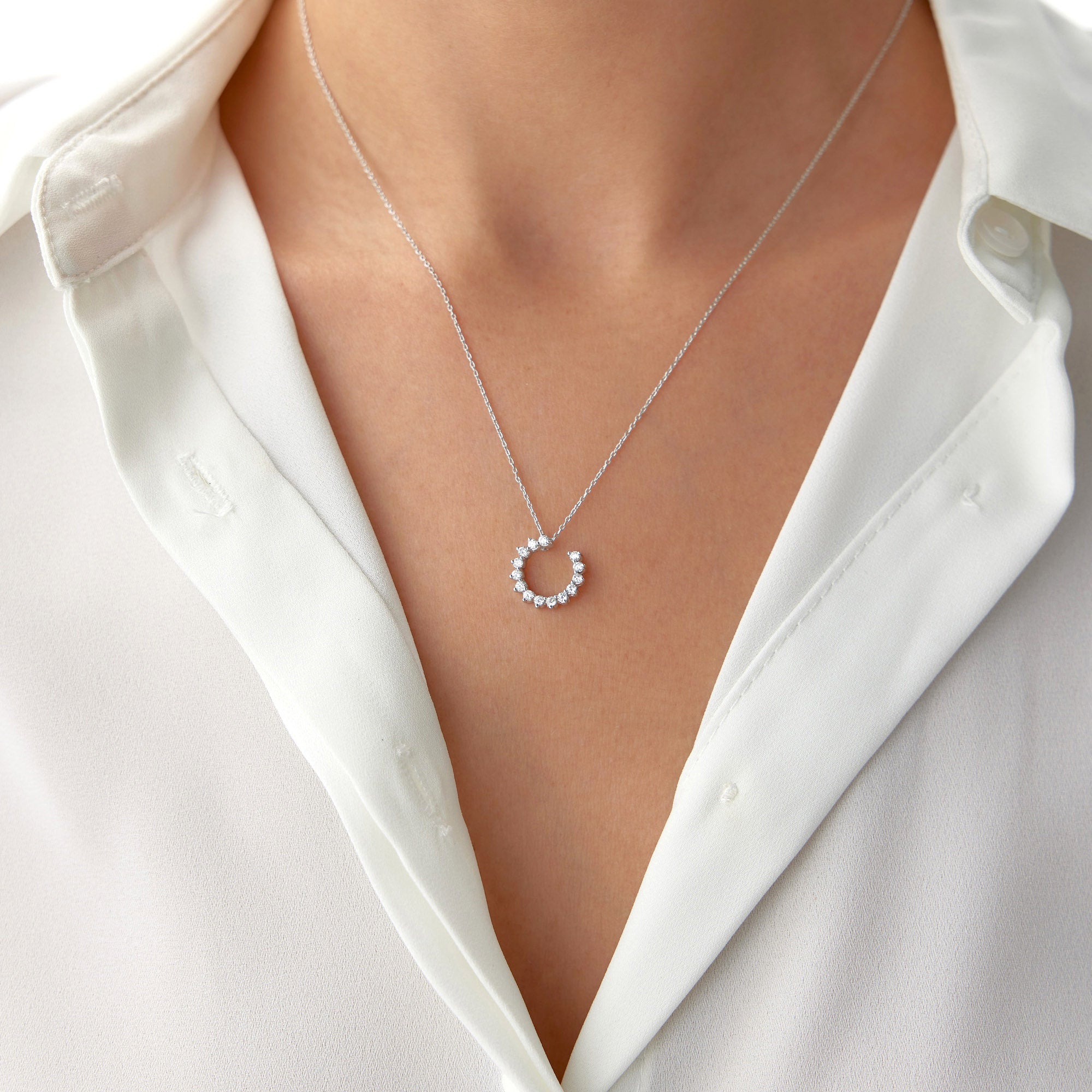 Diamond Eternal Winter Sun Necklace