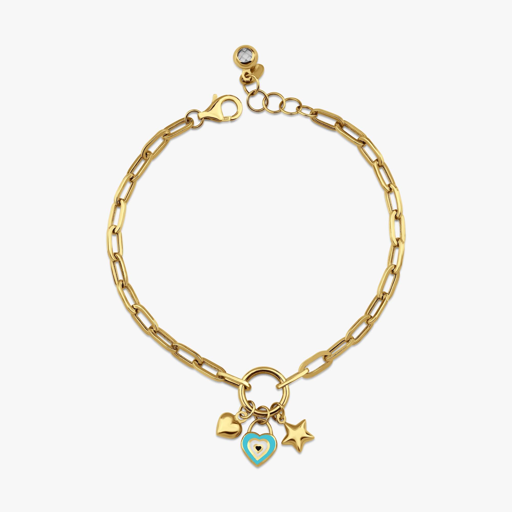 My Lovely Charms Bracelet in 14K Gold
