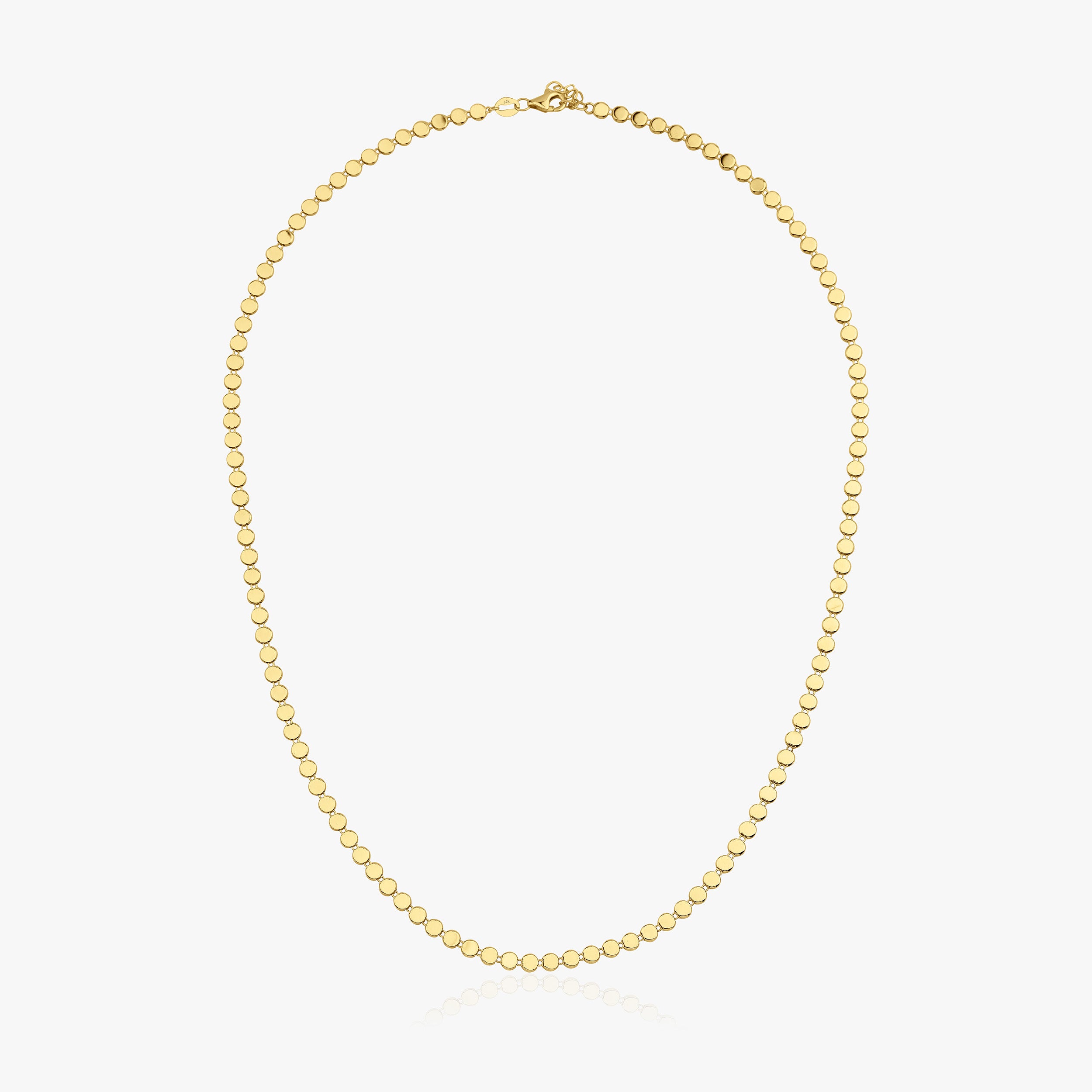 Circle Chain Necklace in 14K Gold