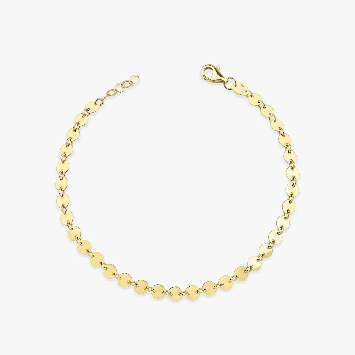 Circle Chain Bracelet in 14K Gold