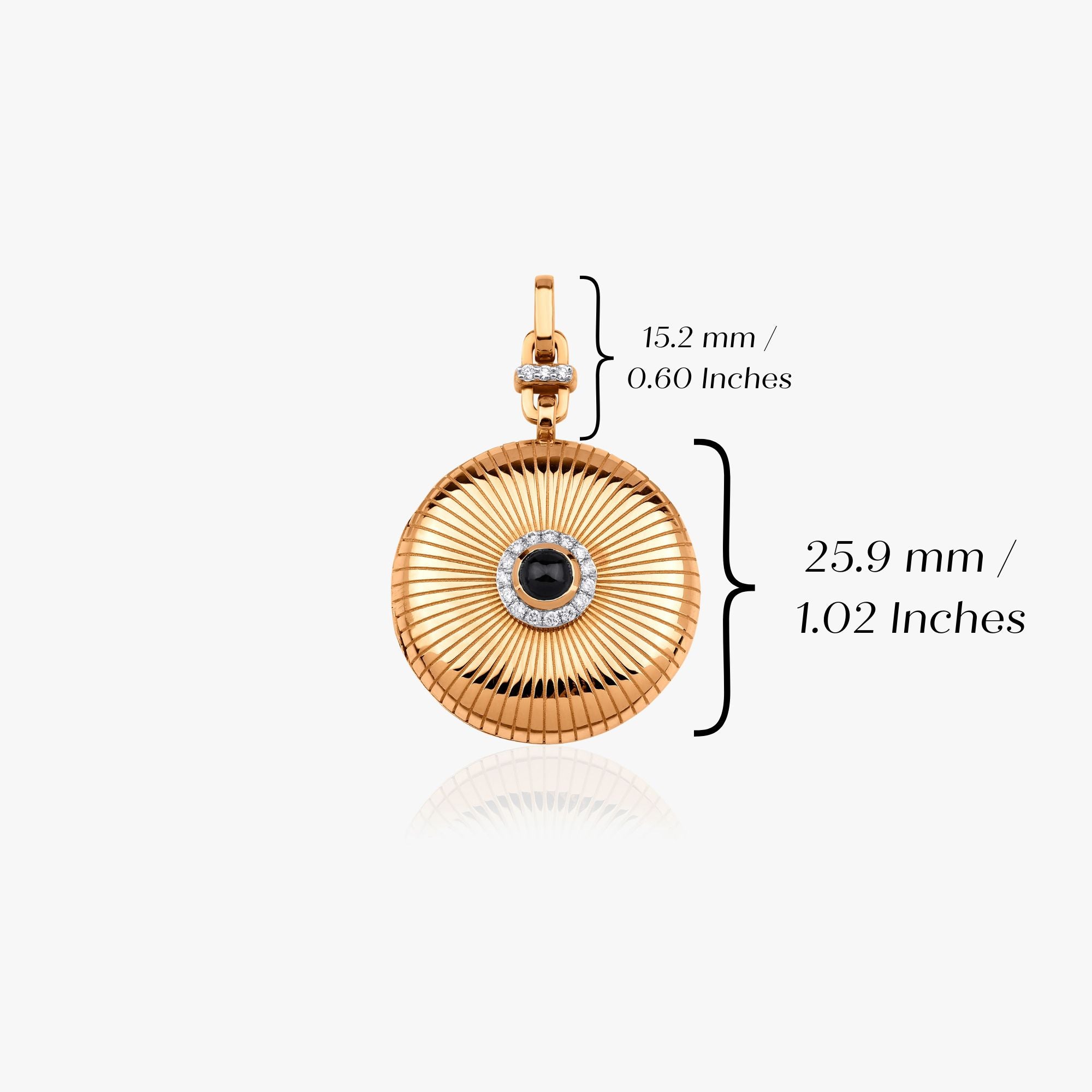 Blue Sapphire and Diamond Locket