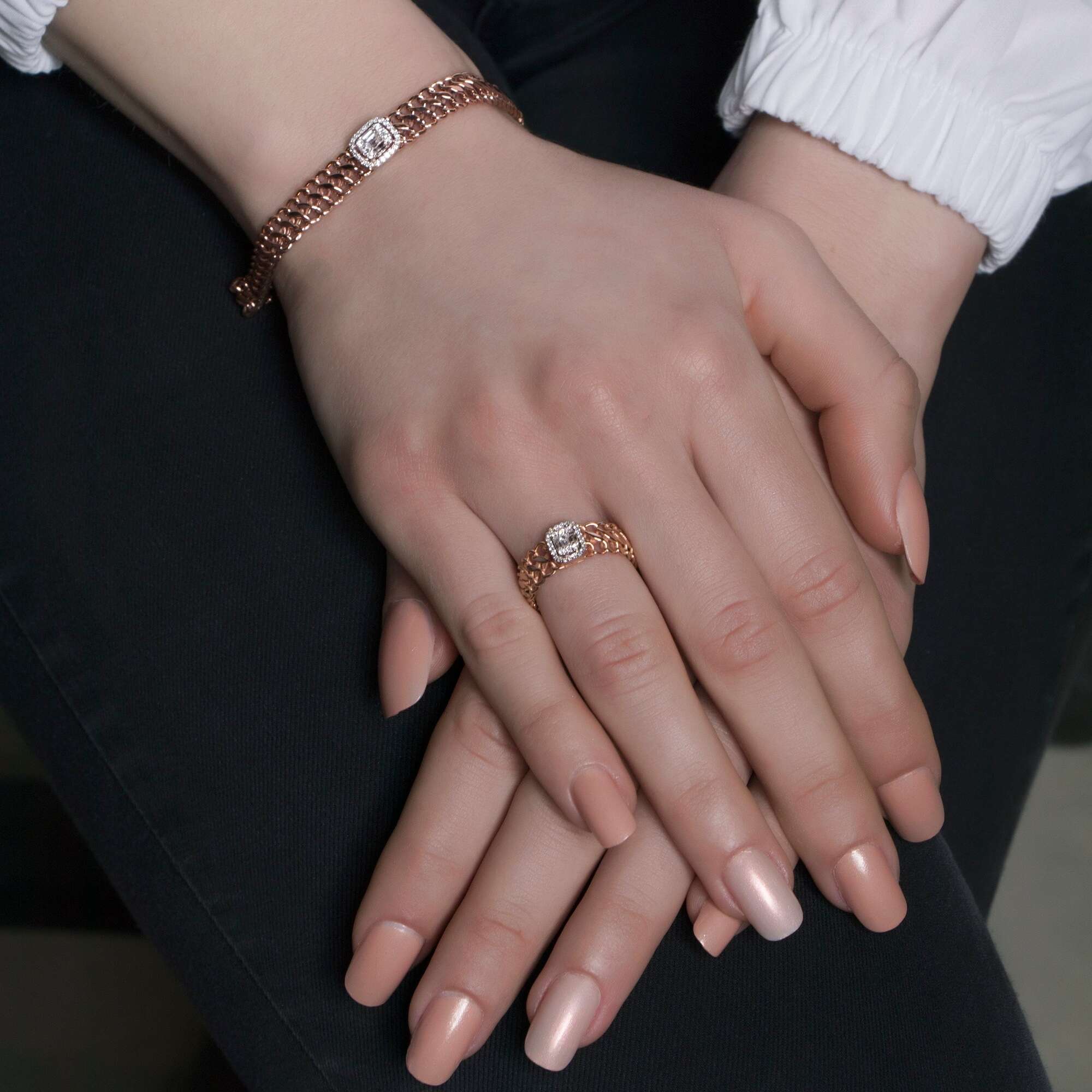 Diamond Chain Bracelet in 14K Gold