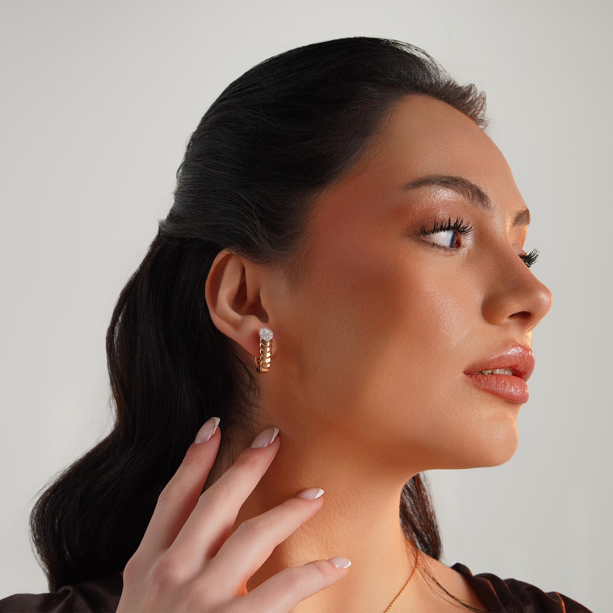 Diamond Eternal Harmony Earrings in 14K Gold