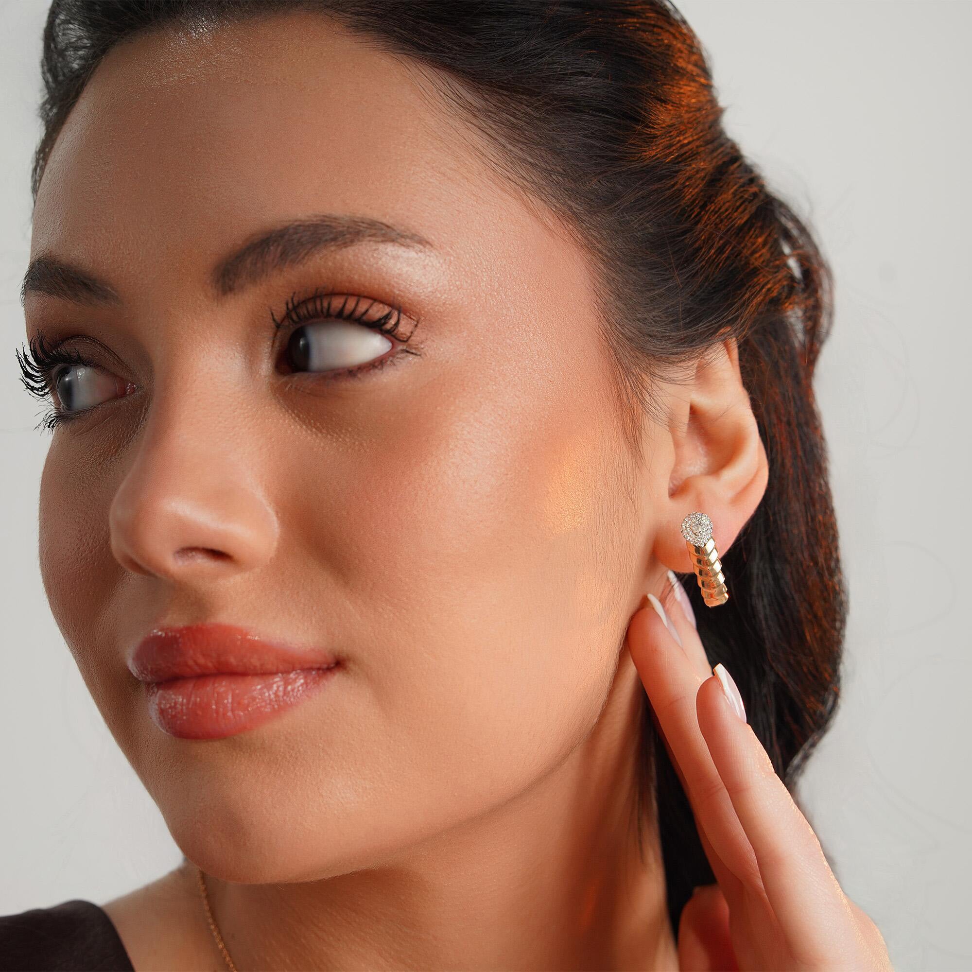 Diamond Eternal Harmony Earrings in 14K Gold