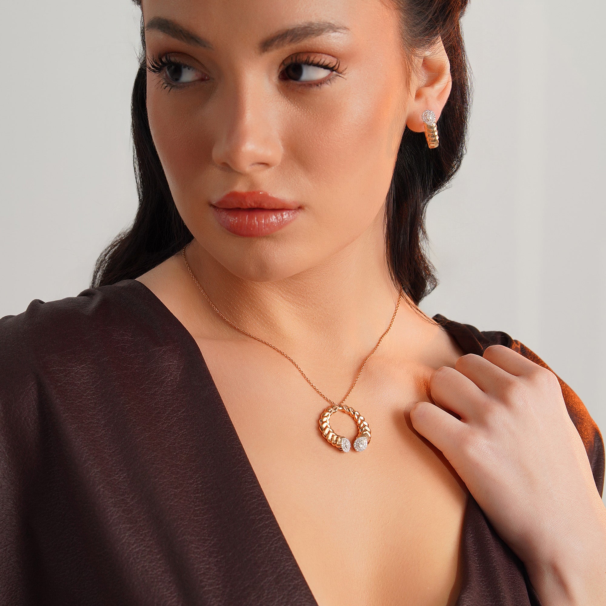 Diamond Eternal Harmony Necklace in 14K Gold