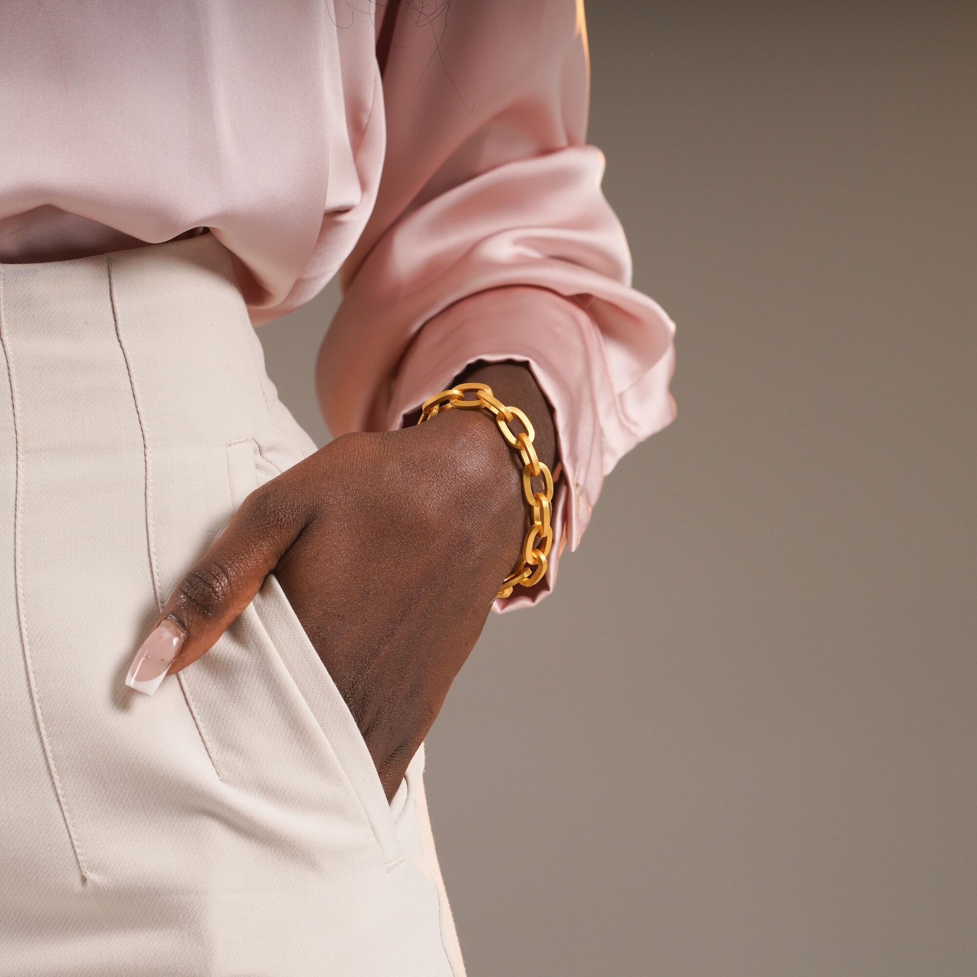 Authentic 22K Link Chain Bracelet