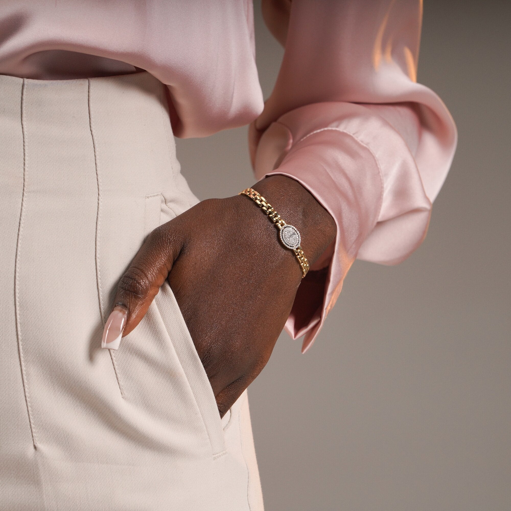 Oval Baguette Everyday Bracelet