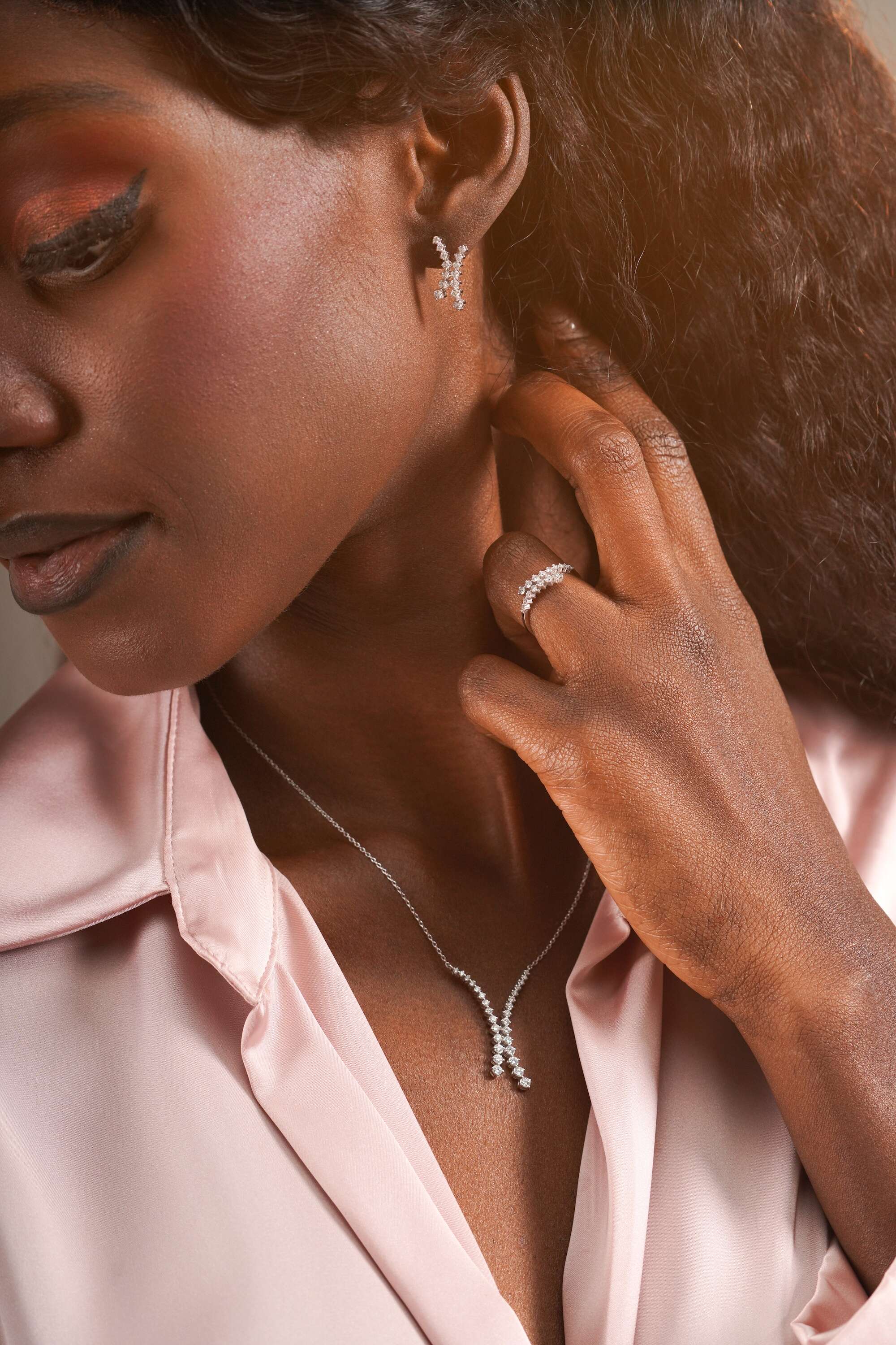 Diamond Harmony Earrings in 14K Gold