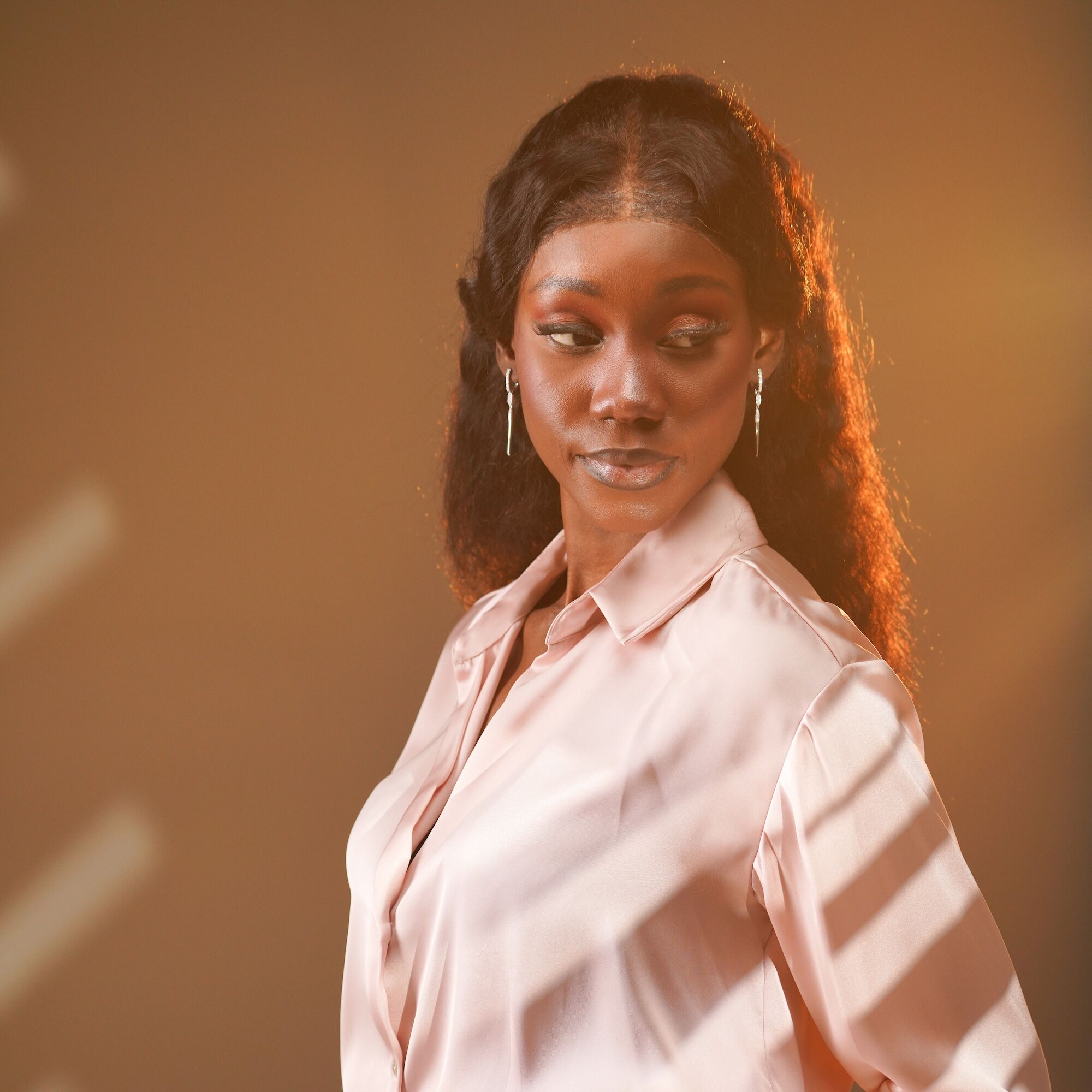 Diamond Long Spike Drop Earrings in 14K Gold