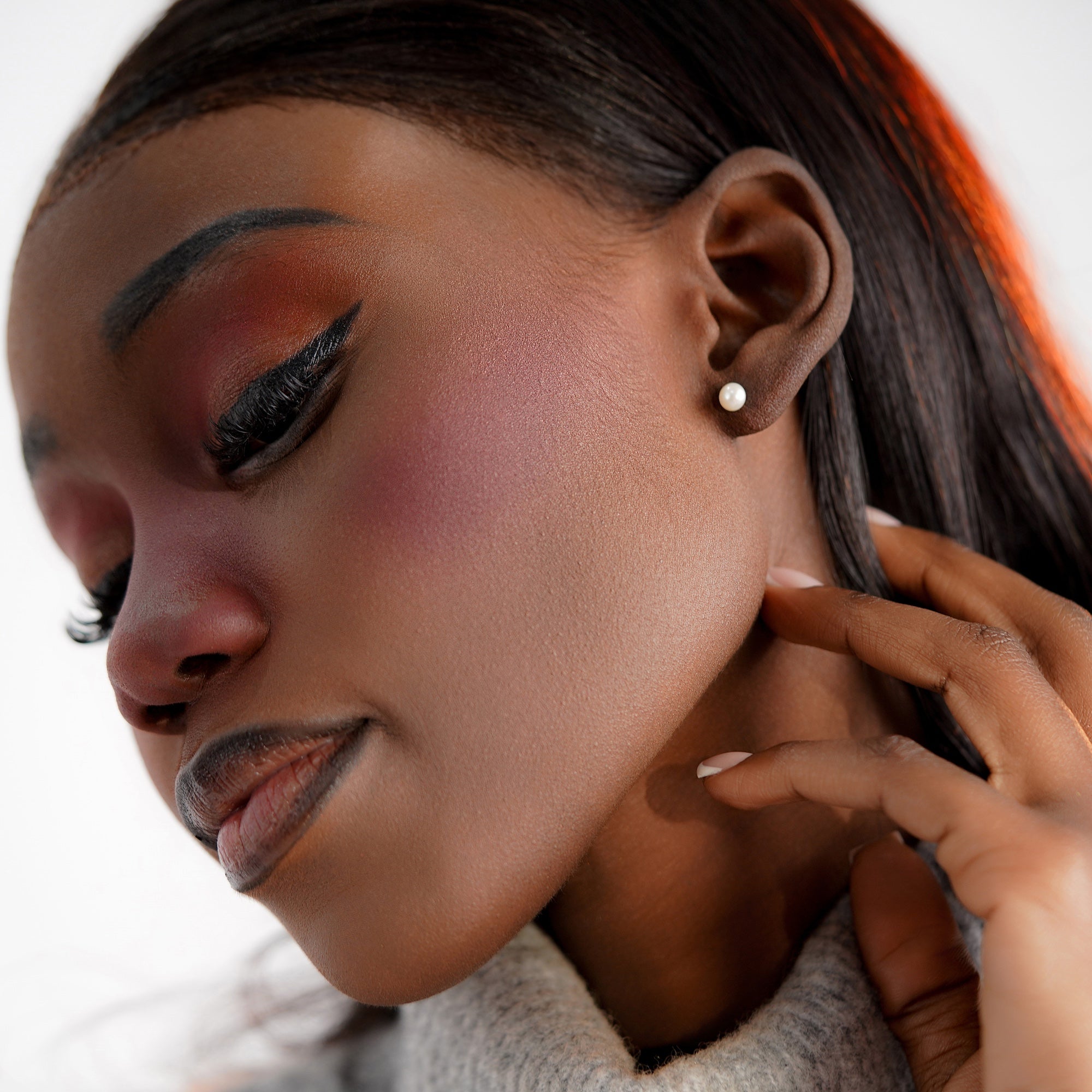 Tiny Pearl Studs in 14K Gold