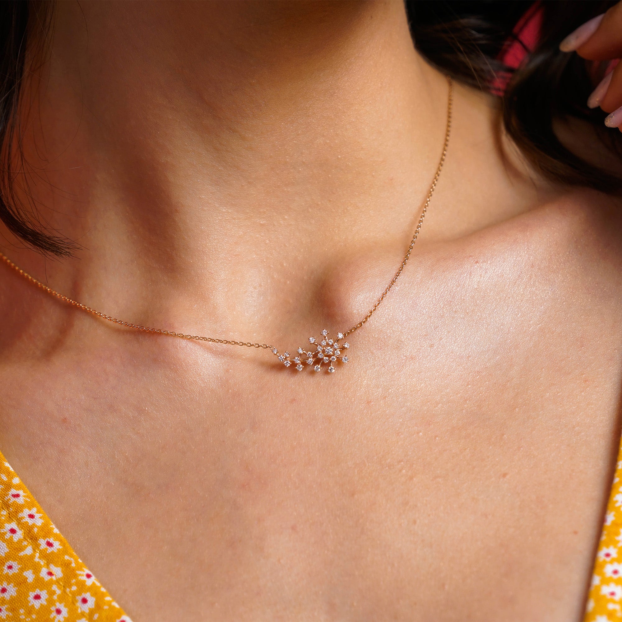 Diamond Comet Necklace