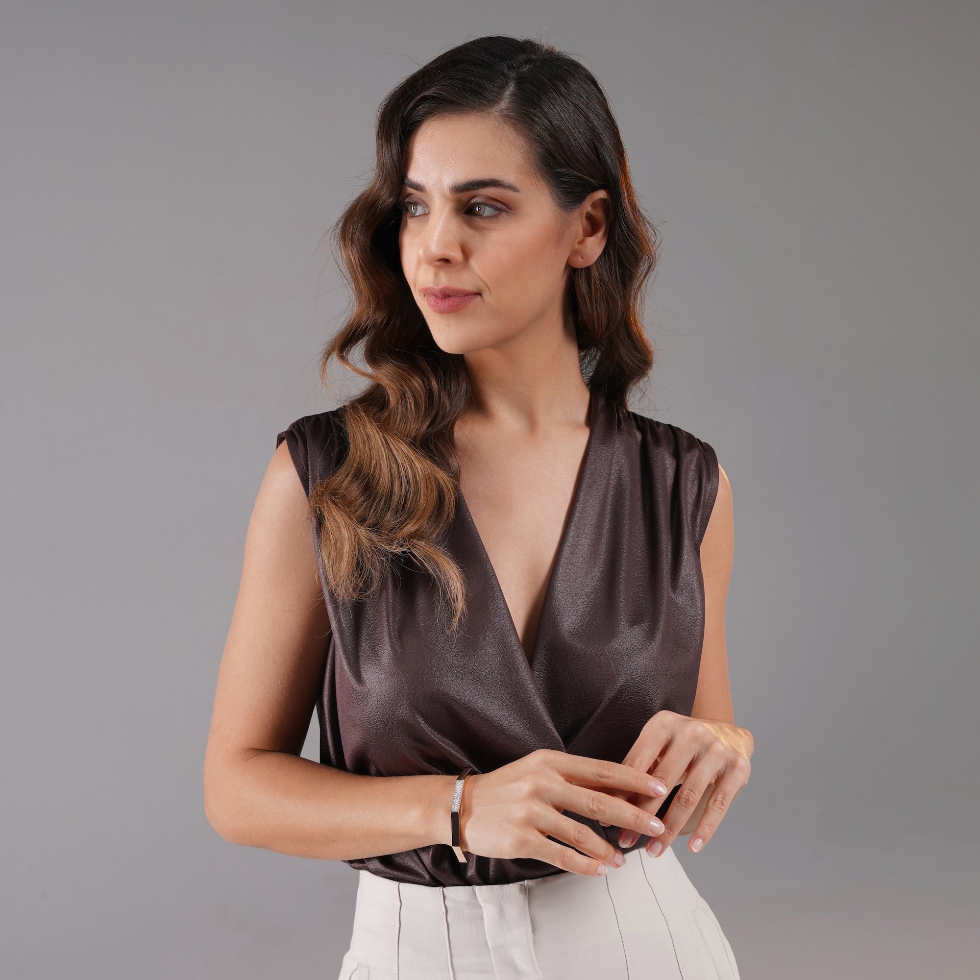 Pave Diamond Octagon Bangle