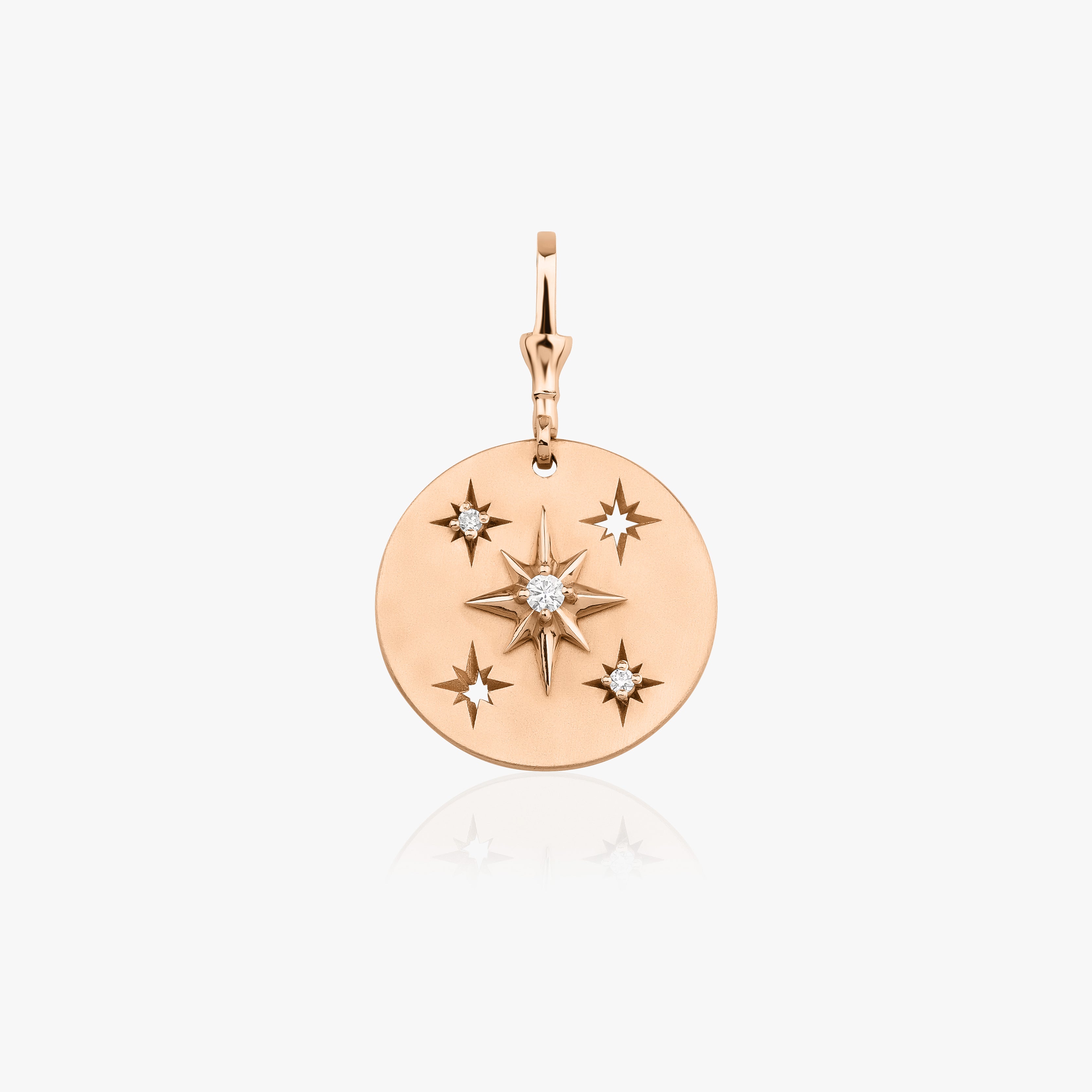 North Star Gold Medallion Pendant