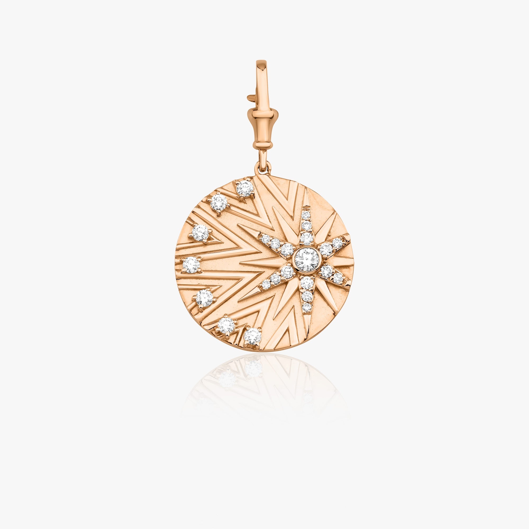 Diamond Eternal Star Medallion Pendant