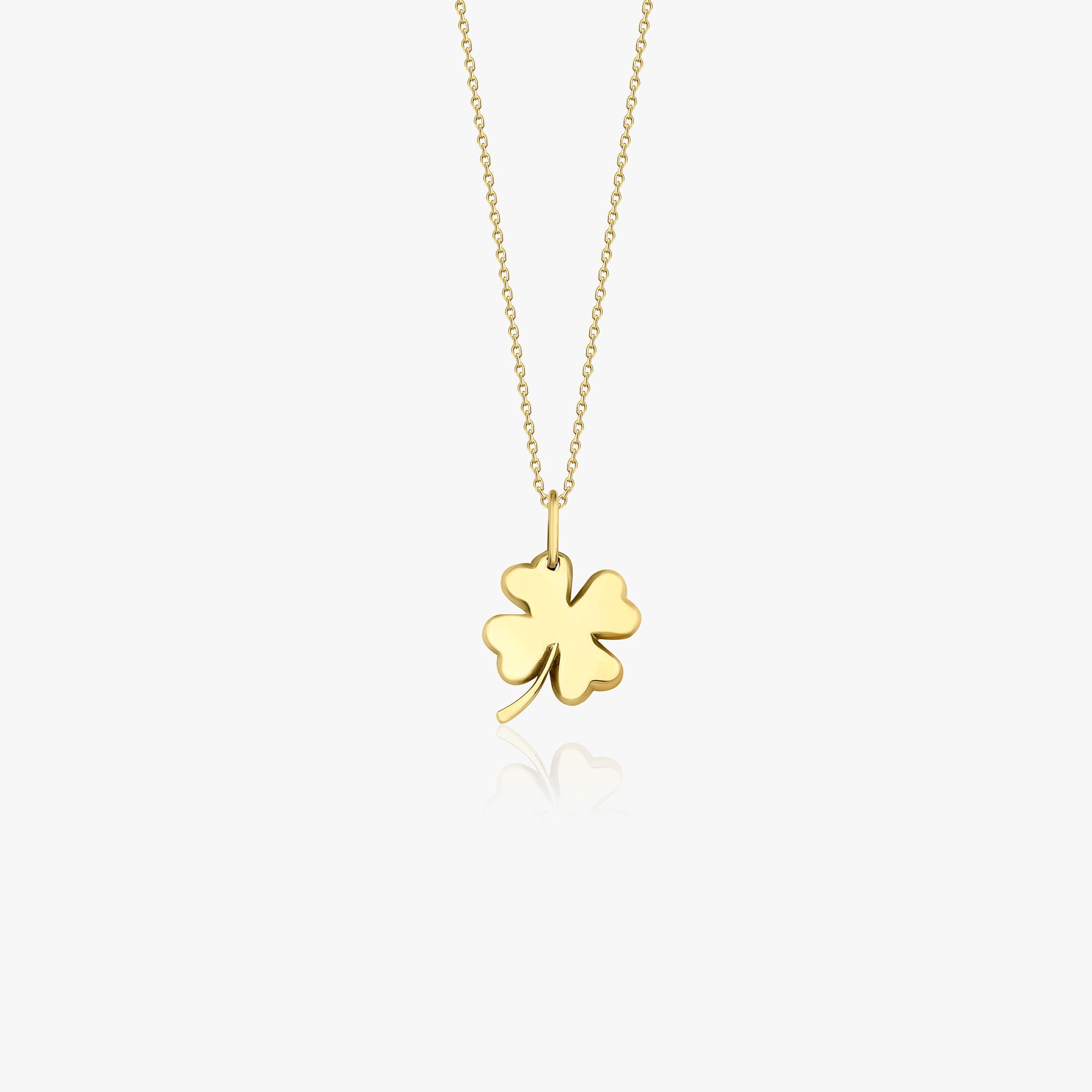 Four Leaf Clover Necklace in 14K Gold