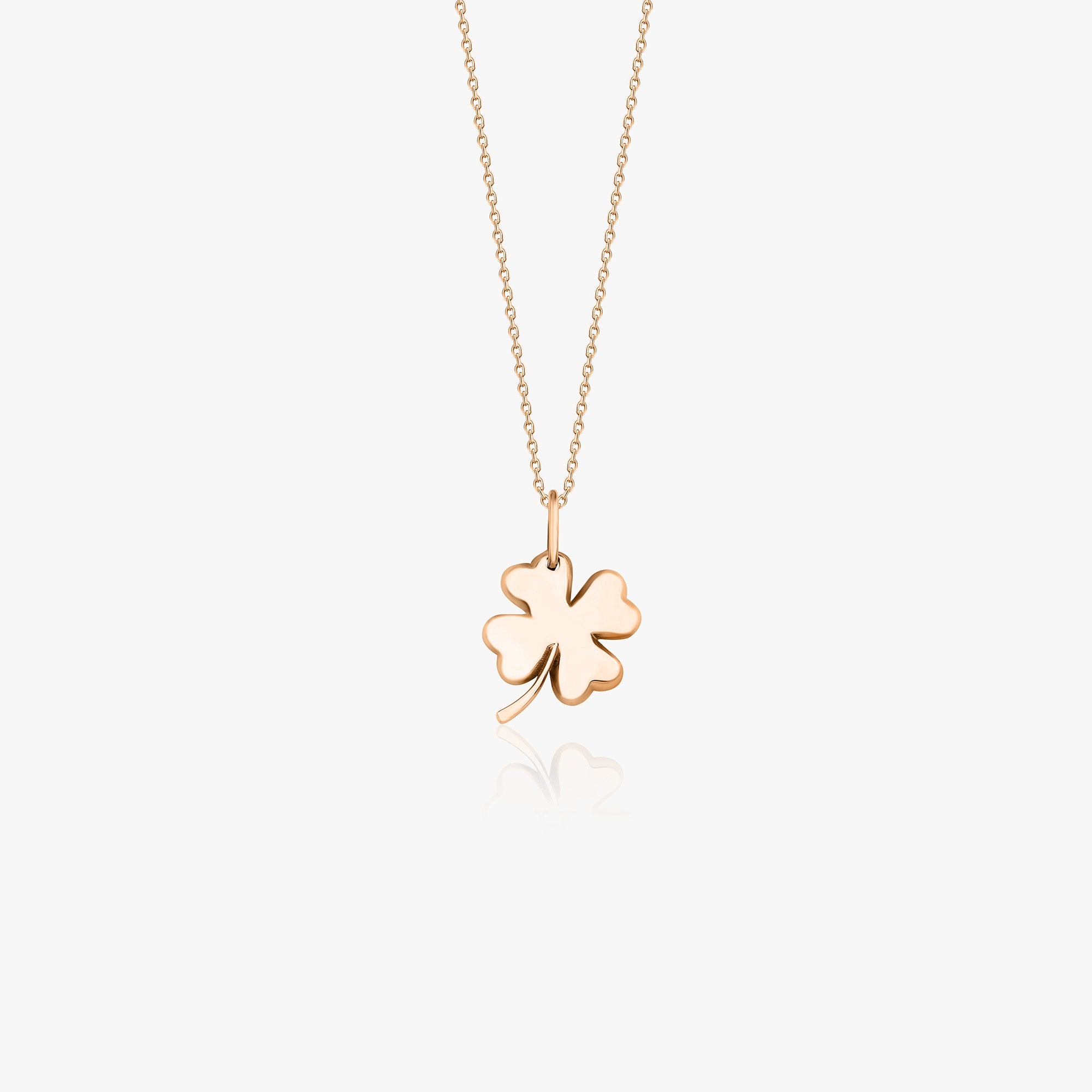 Four Leaf Clover Necklace in 14K Gold