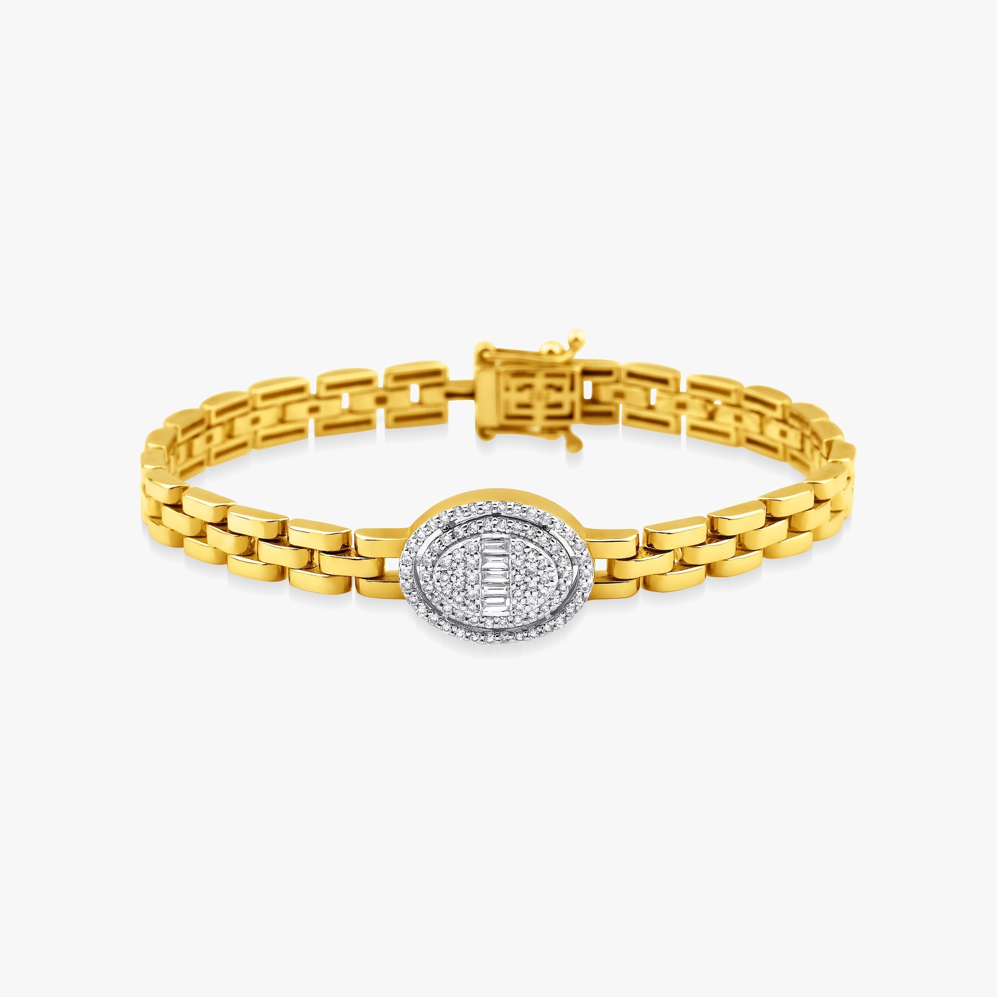 Oval Baguette Everyday Bracelet