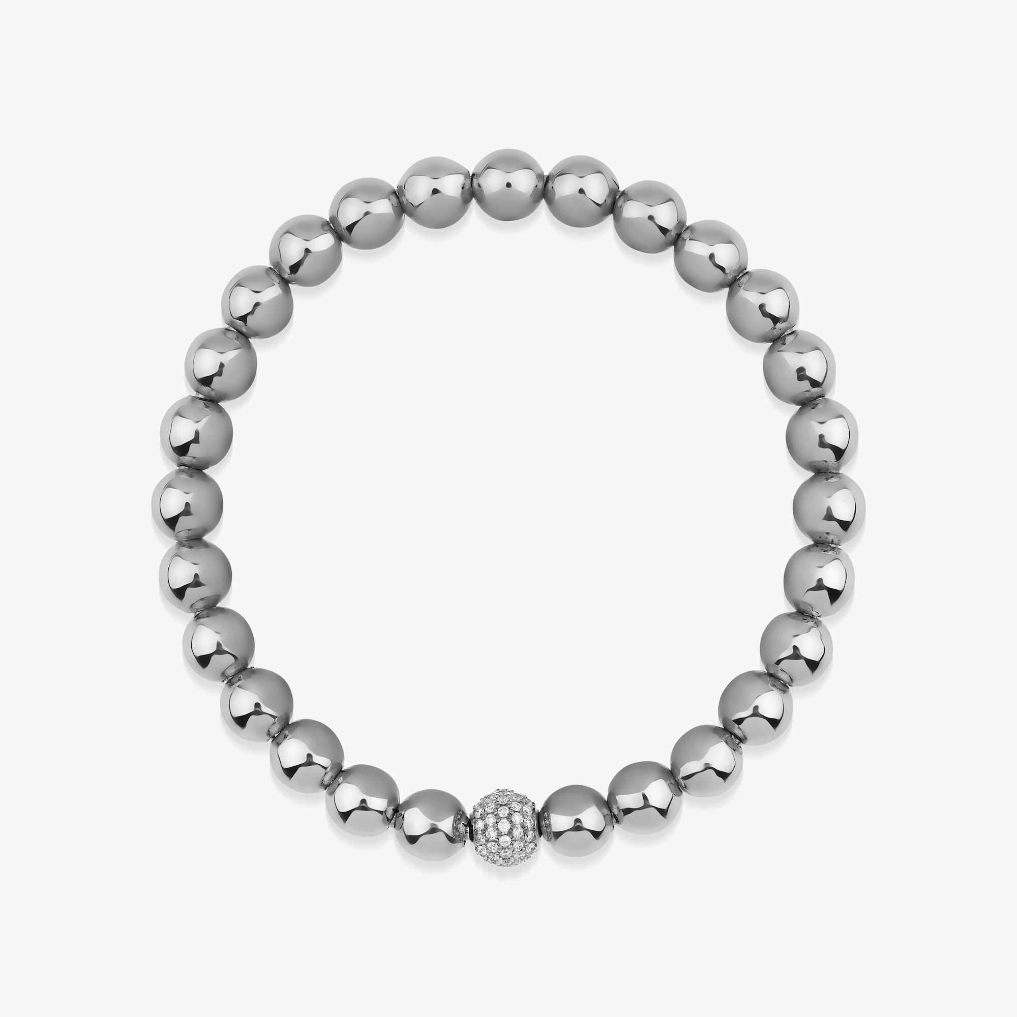Flexible Diamond Beaded Bracelet