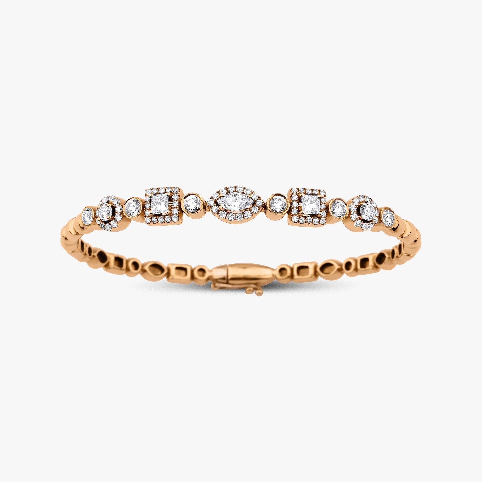 Eternal Diamond Bangle in 18K Gold