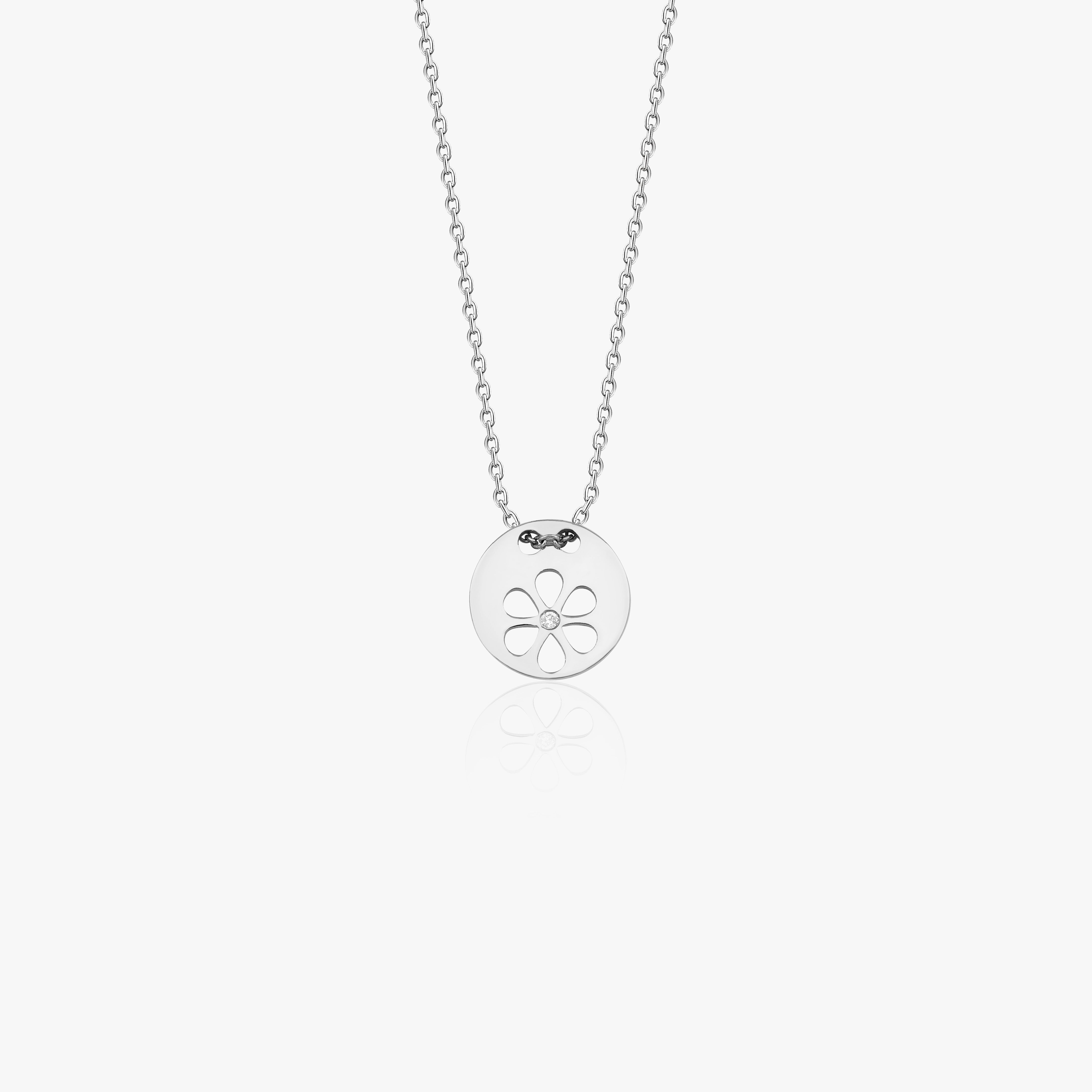 Dainty Diamond Daisy Necklace