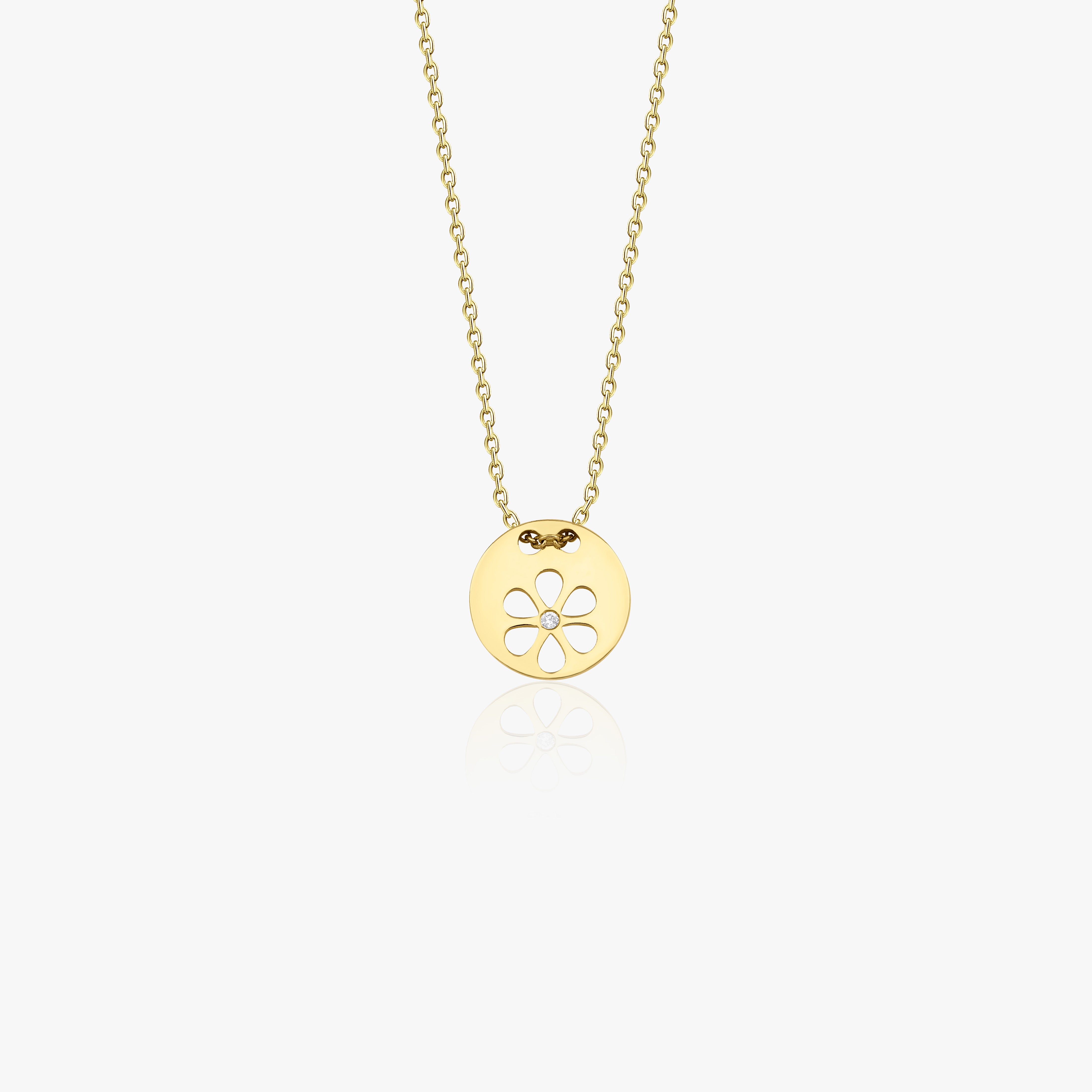 Dainty Diamond Daisy Necklace