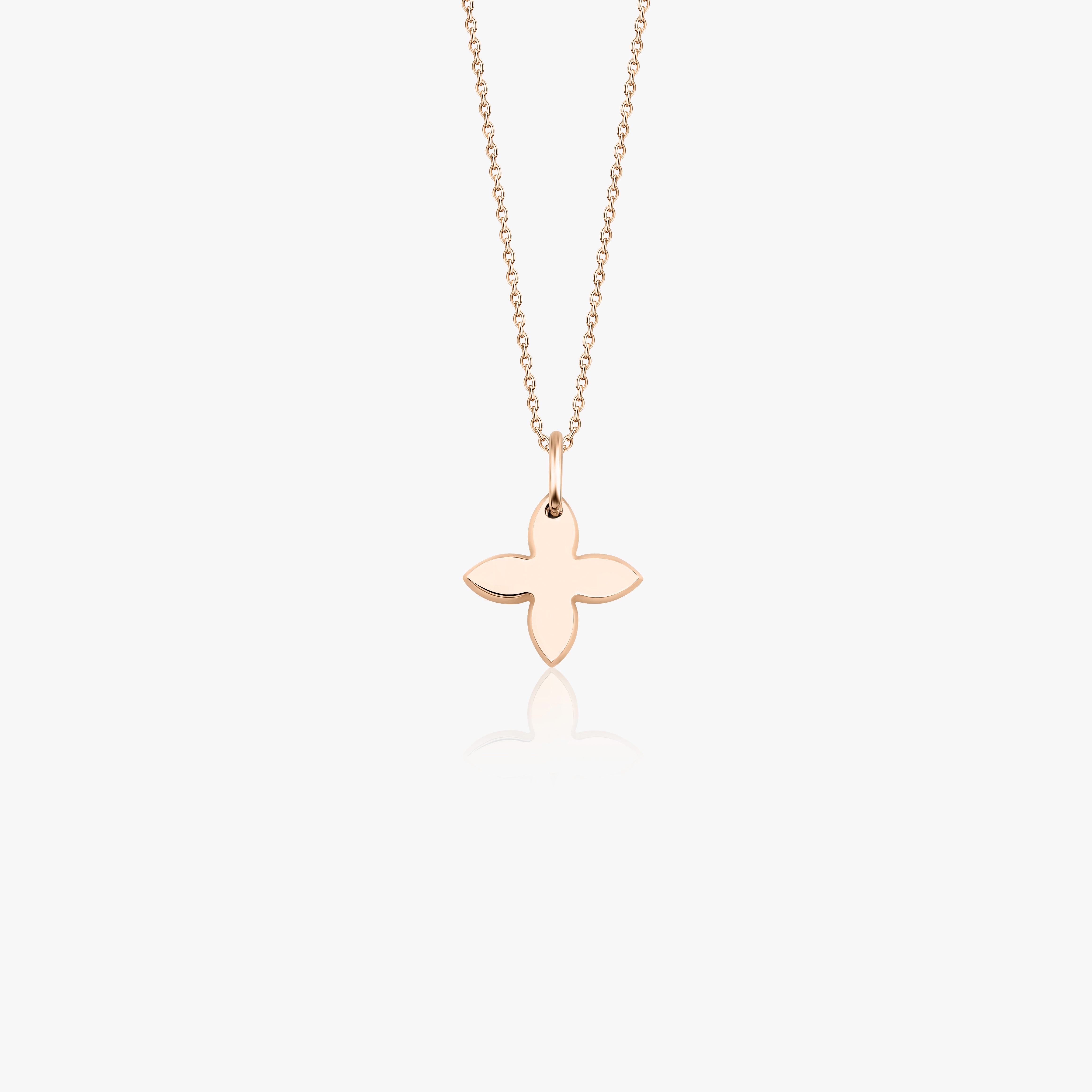 Mini Clover Necklace in 14K Gold