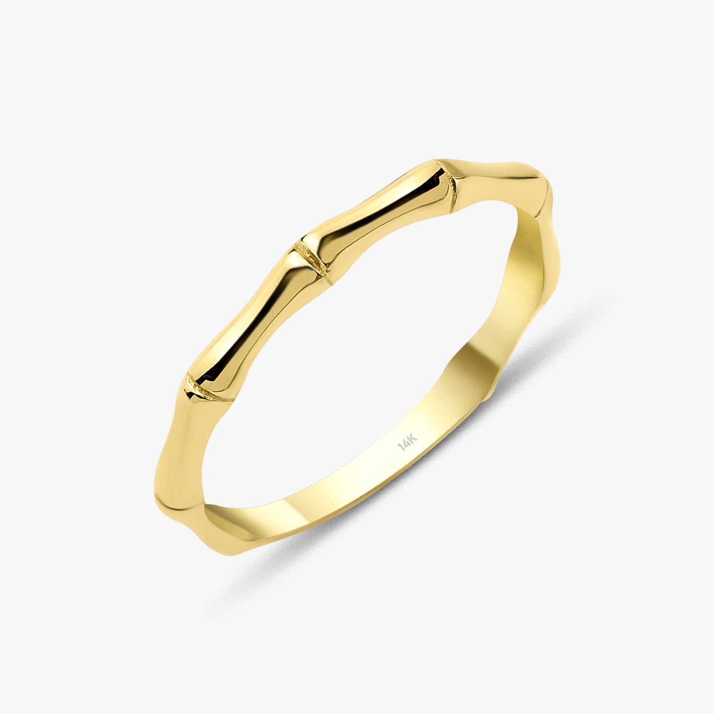 Bamboo Ring in 14K Gold / BAMBOO