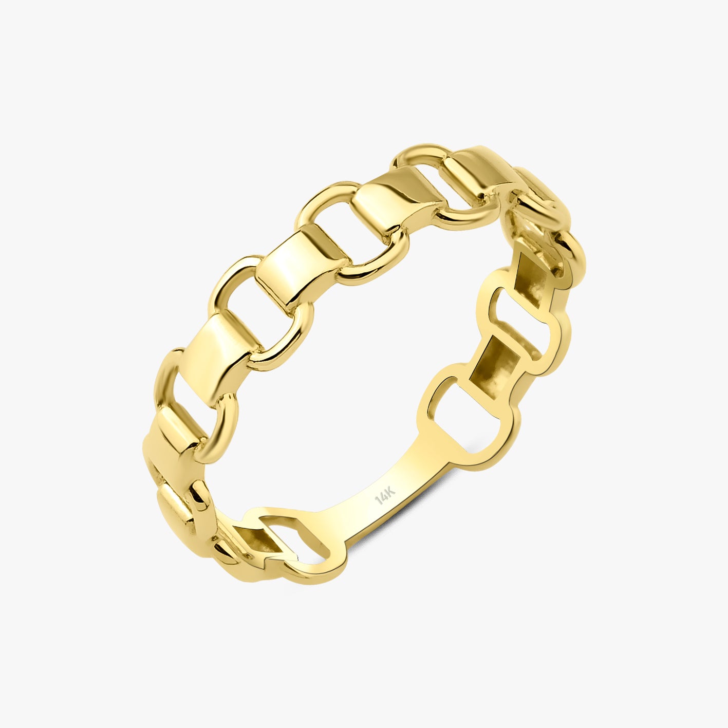 Chain Ring in 14K Gold