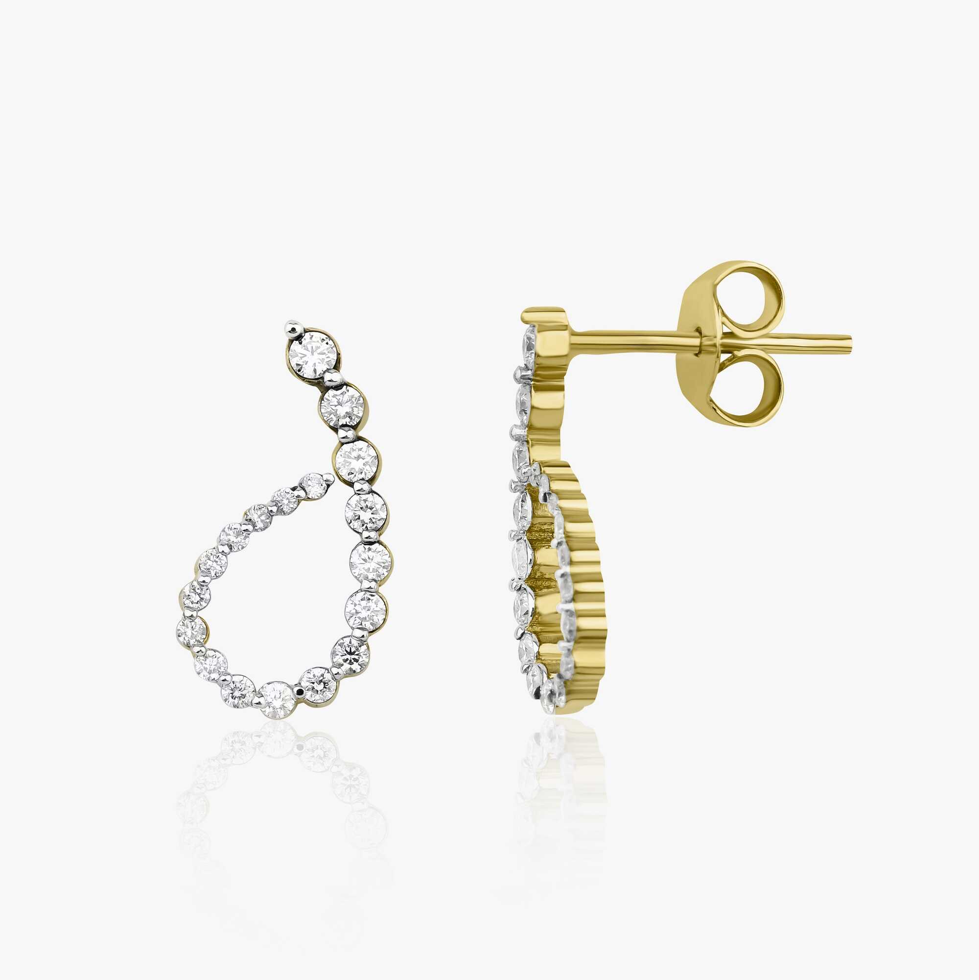 Graduated Harmony Earrings in 14K Gold