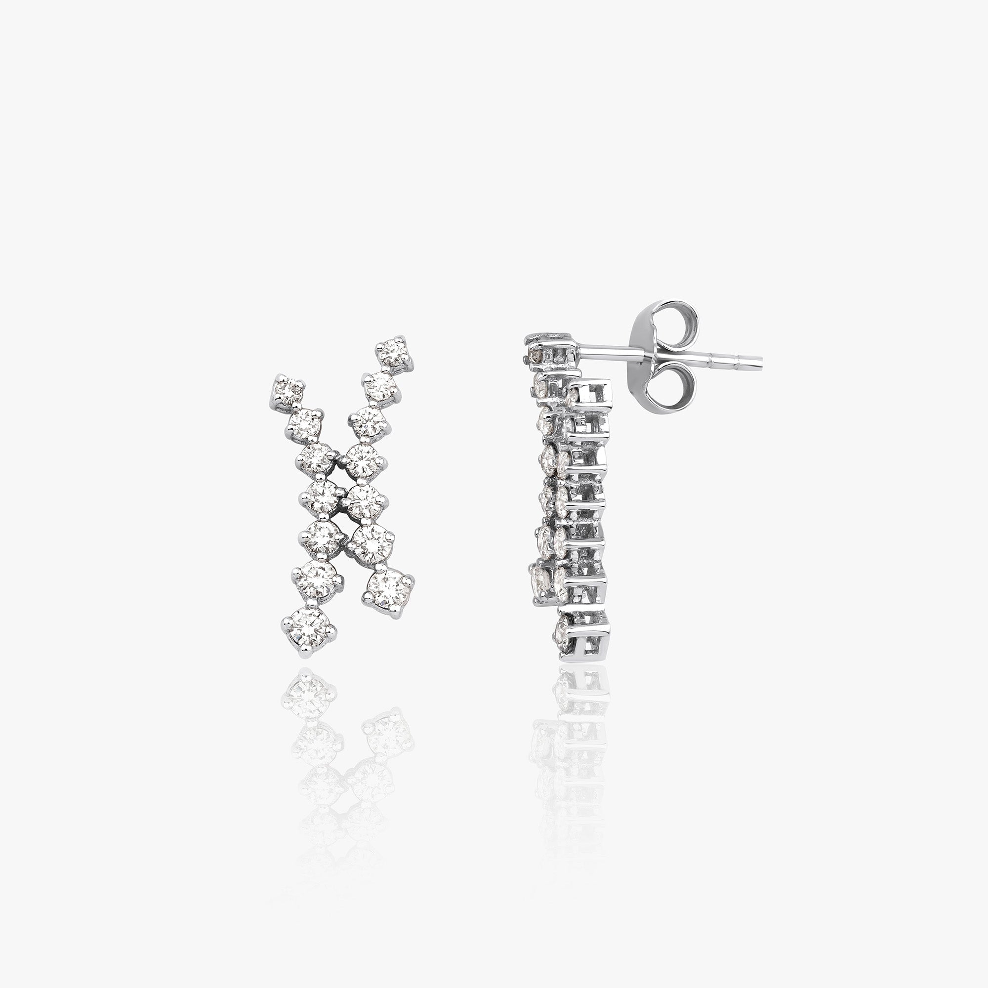 Diamond Harmony Earrings in 14K Gold