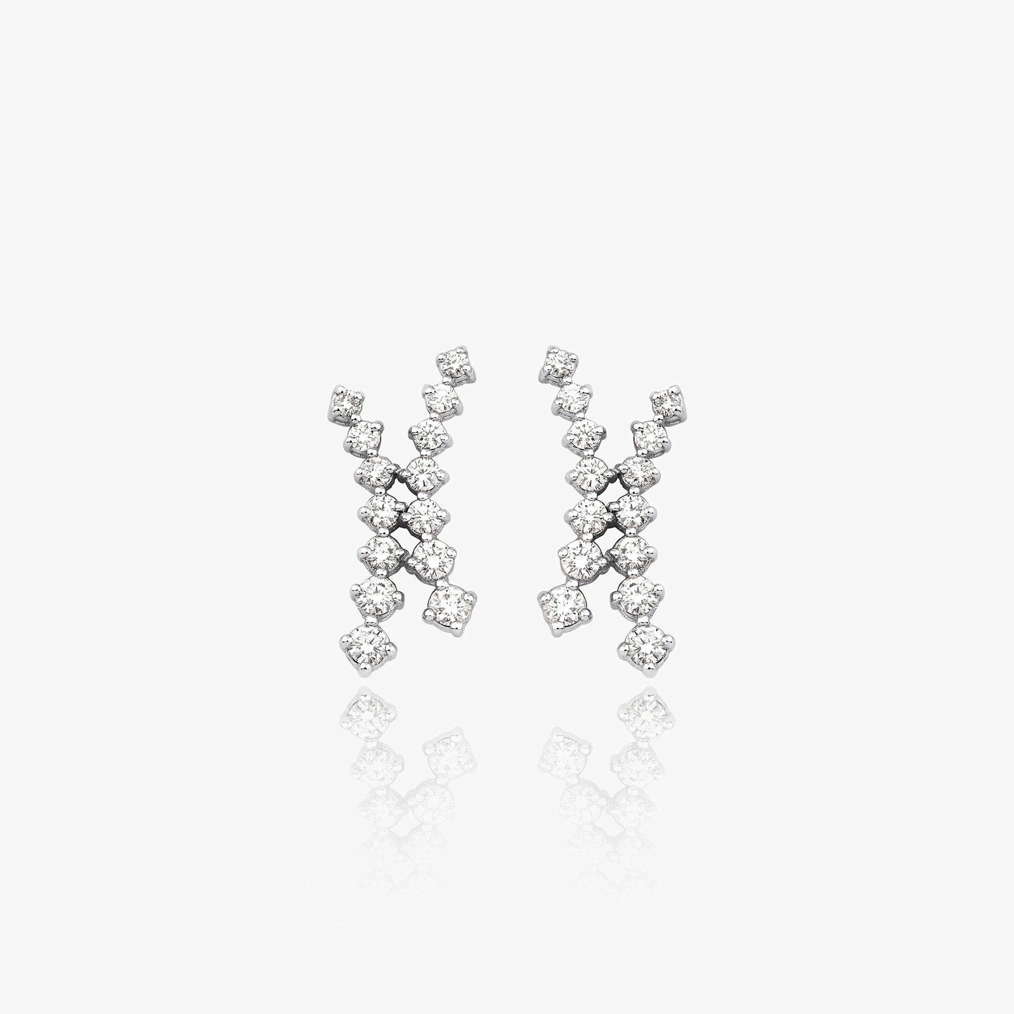 Diamond Harmony Earrings in 14K Gold
