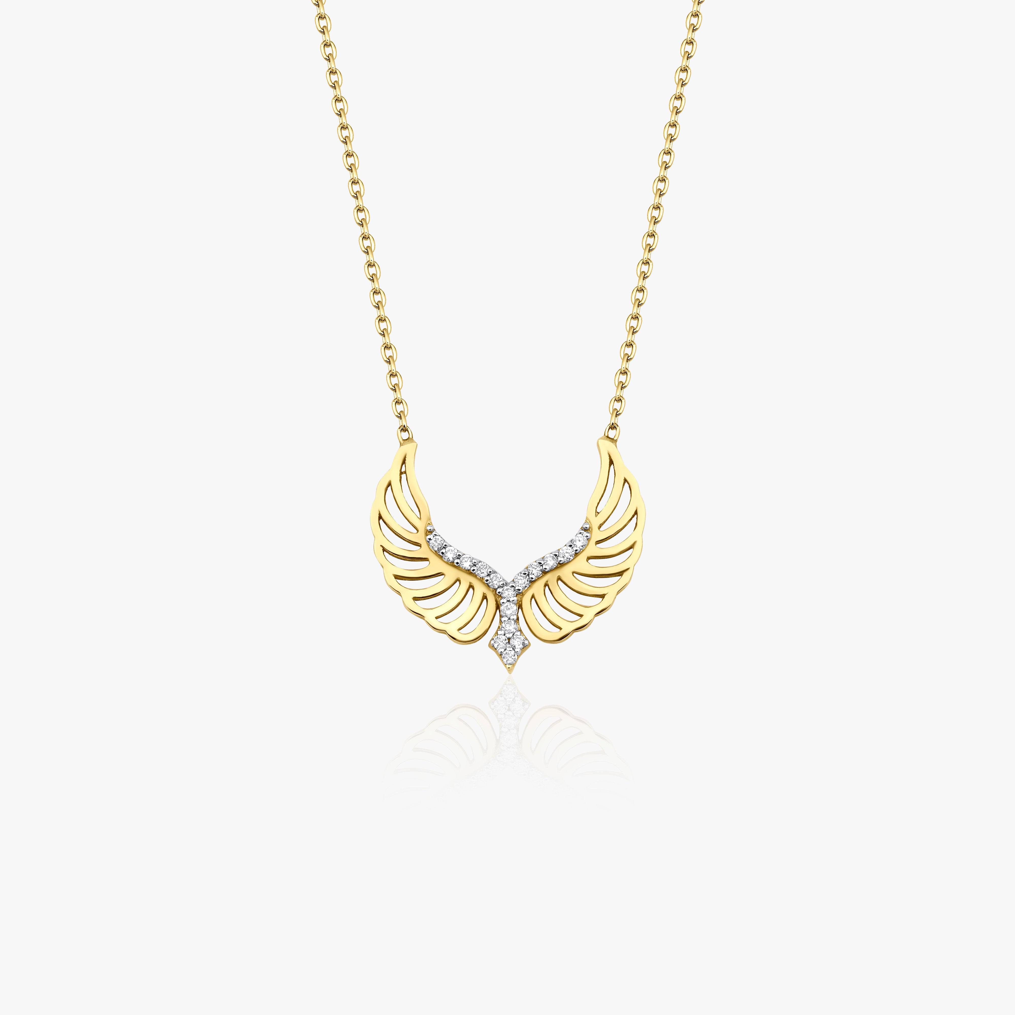 Diamond Angel Wing Necklace