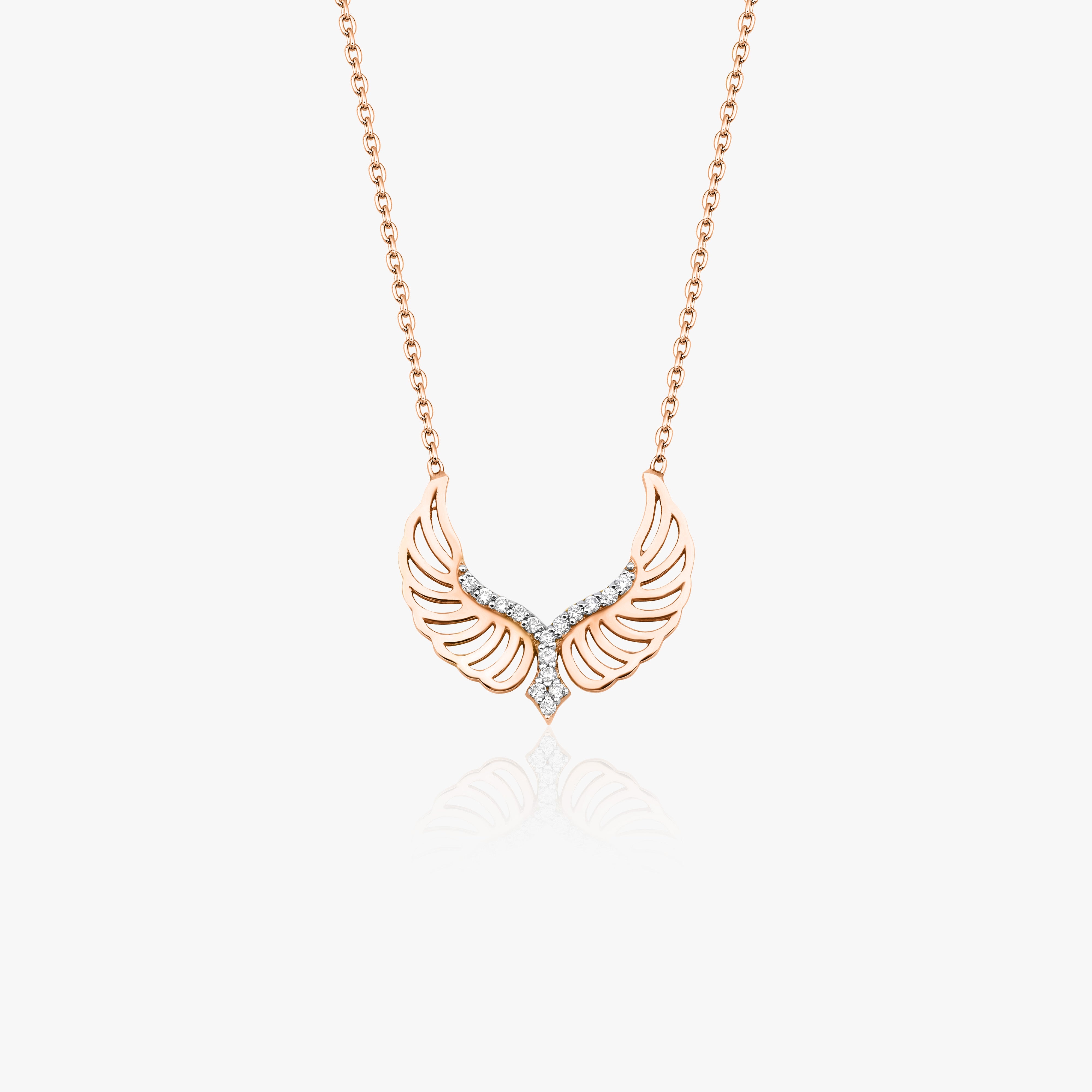 Diamond Angel Wing Necklace
