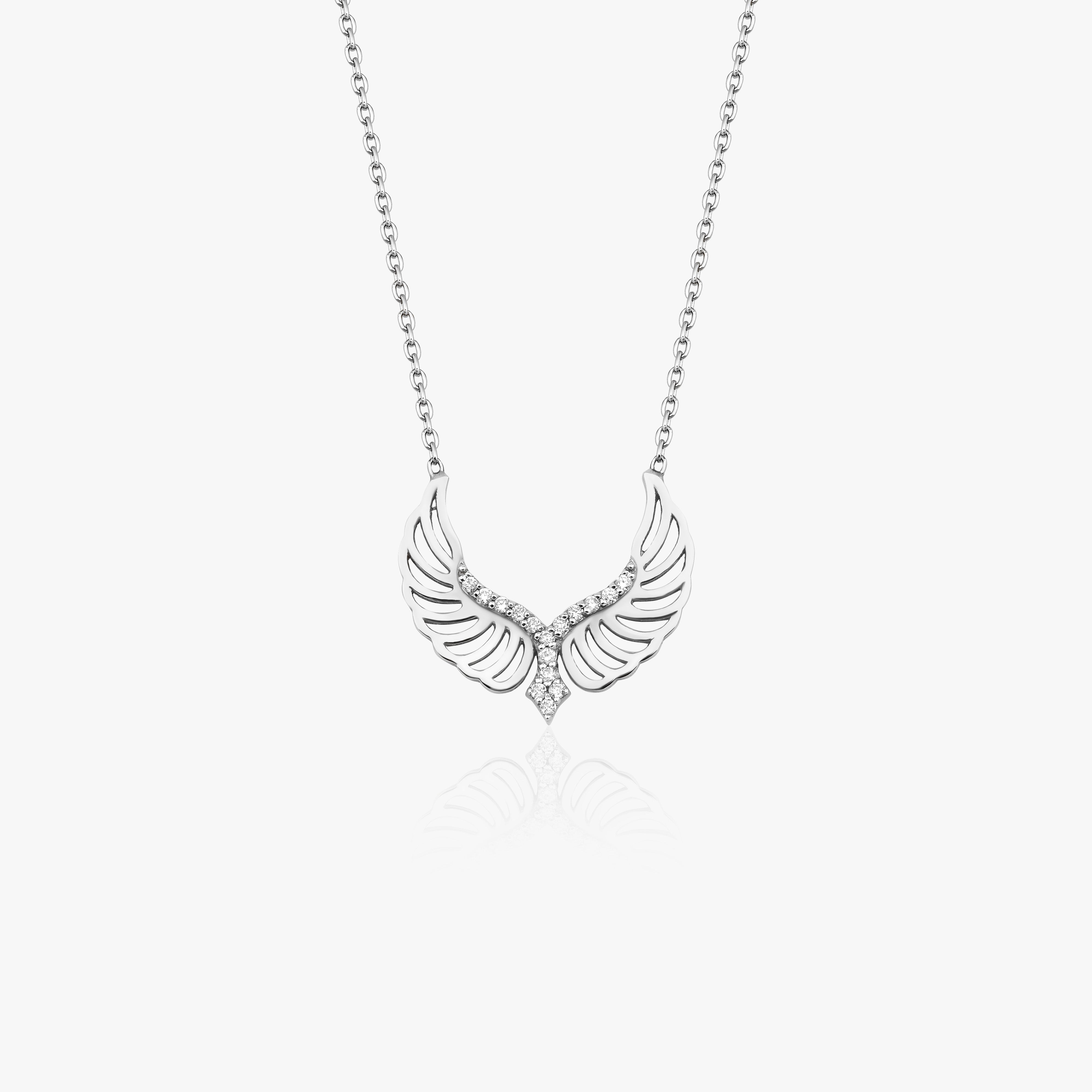 Diamond Angel Wing Necklace
