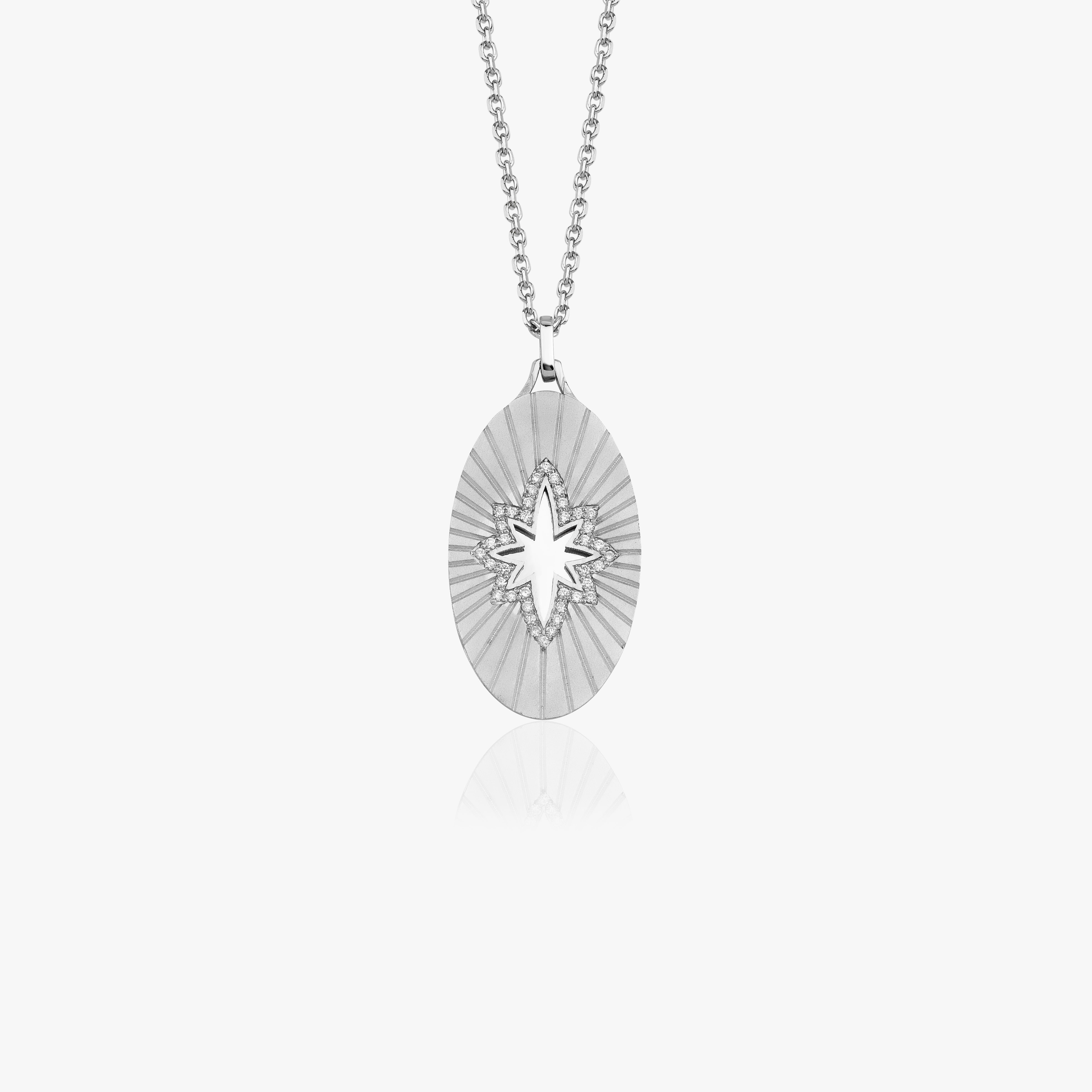 Large Diamond North Star Necklace