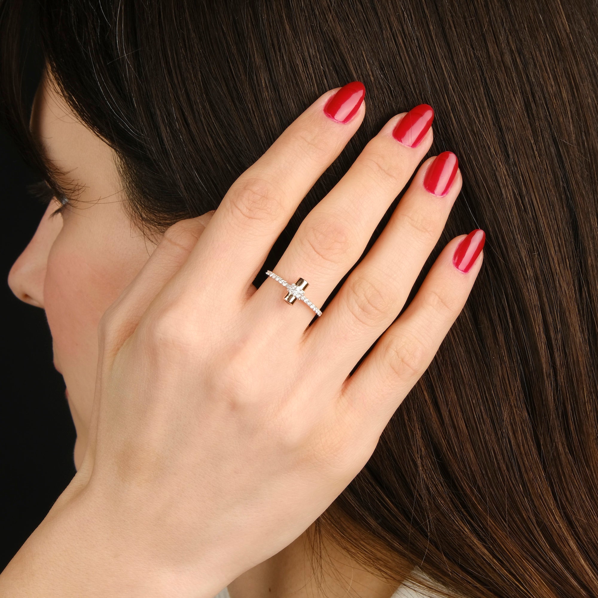 14K Gold Ruby and Diamond Ring